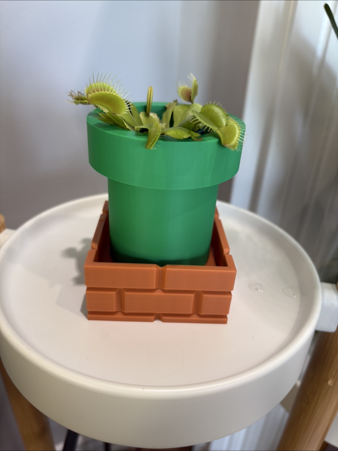 Venus Fly Trap Nintendo Super Mario-Inspired Pipe Planter - photo 3