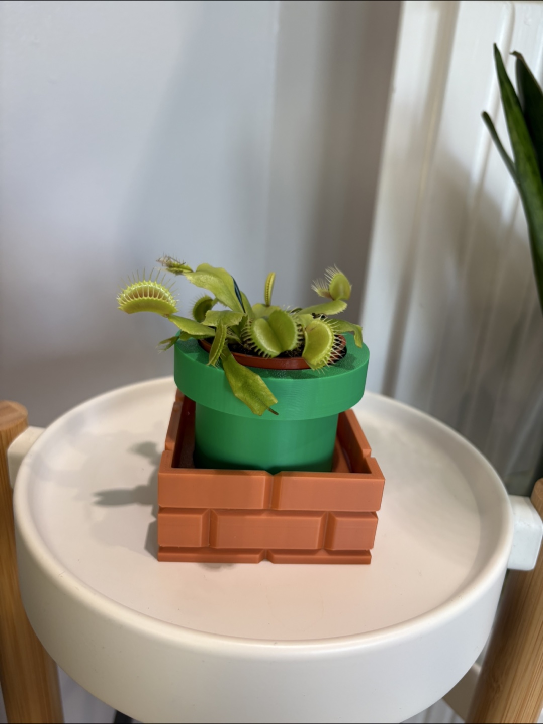 Venus Fly Trap Nintendo Super Mario-Inspired Pipe Planter - photo 4