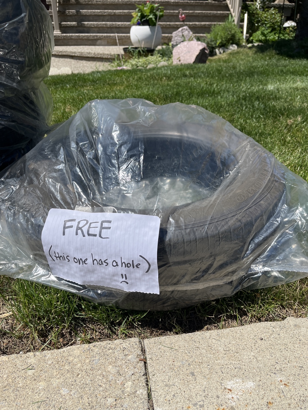 Free Used SUMITOMO Tires - 3 All-Season + 1 Damaged - photo 5