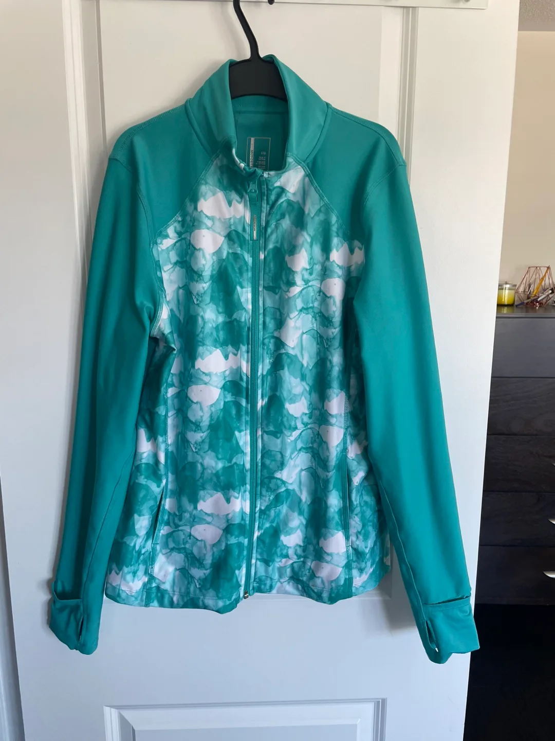 Women's Mondor Teal & White Athletic Jacket - Size L thumbnail