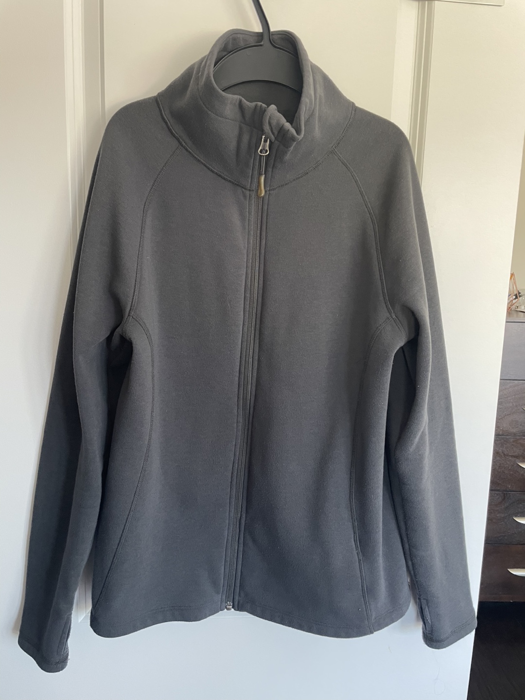 Segments Active Women's Size Large Black Fleece Zip-Up Jacket