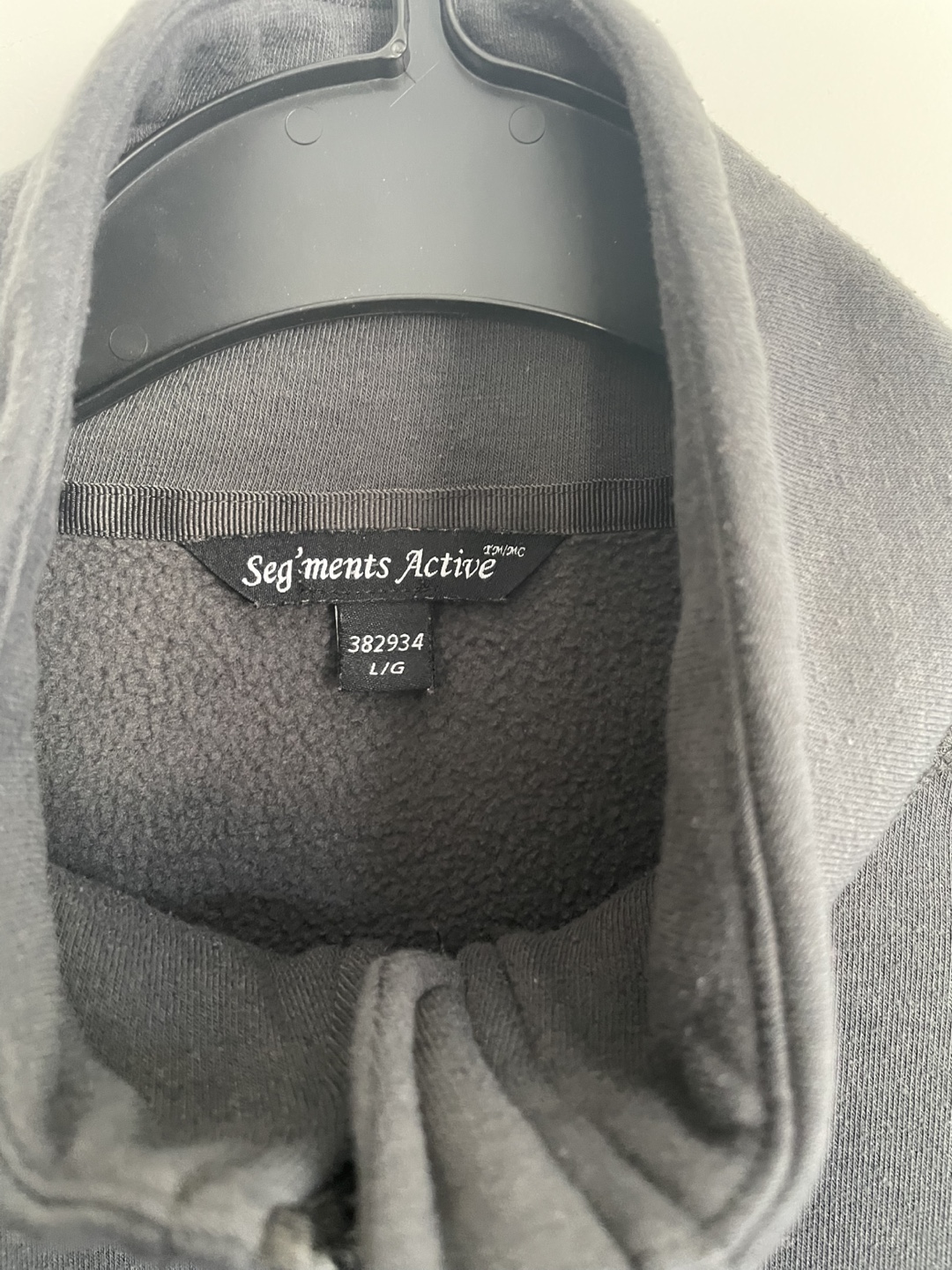 Segments Active Women's Size Large Black Fleece Zip-Up Jacket - photo 4