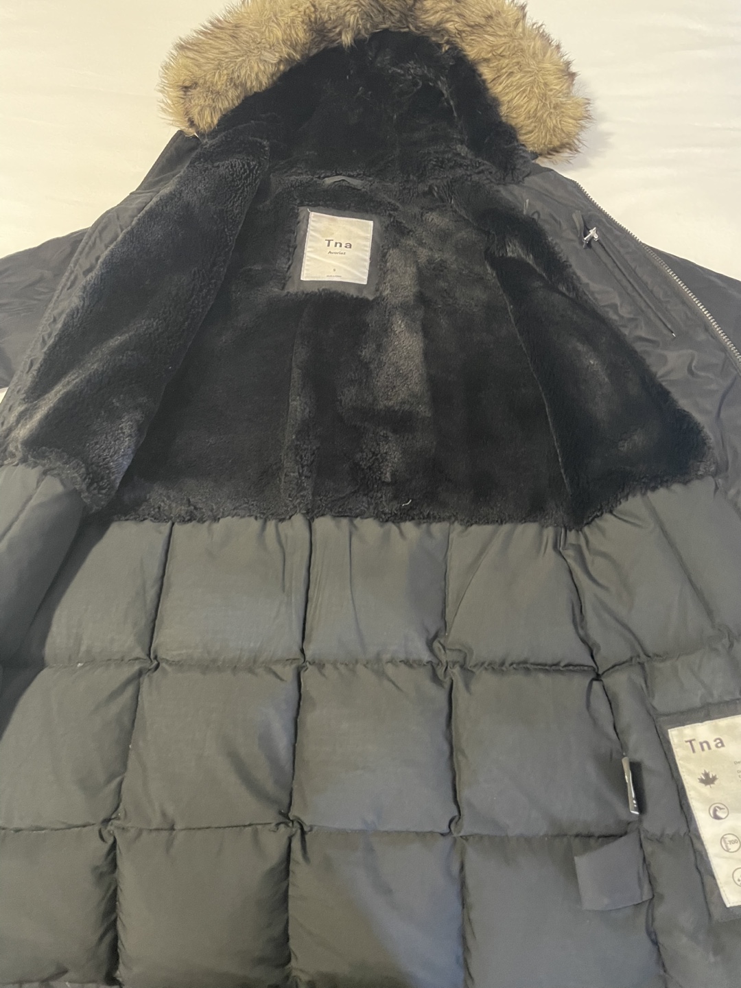 TNA Avoriz Parka Long Down Jacket Size 6 - photo 3