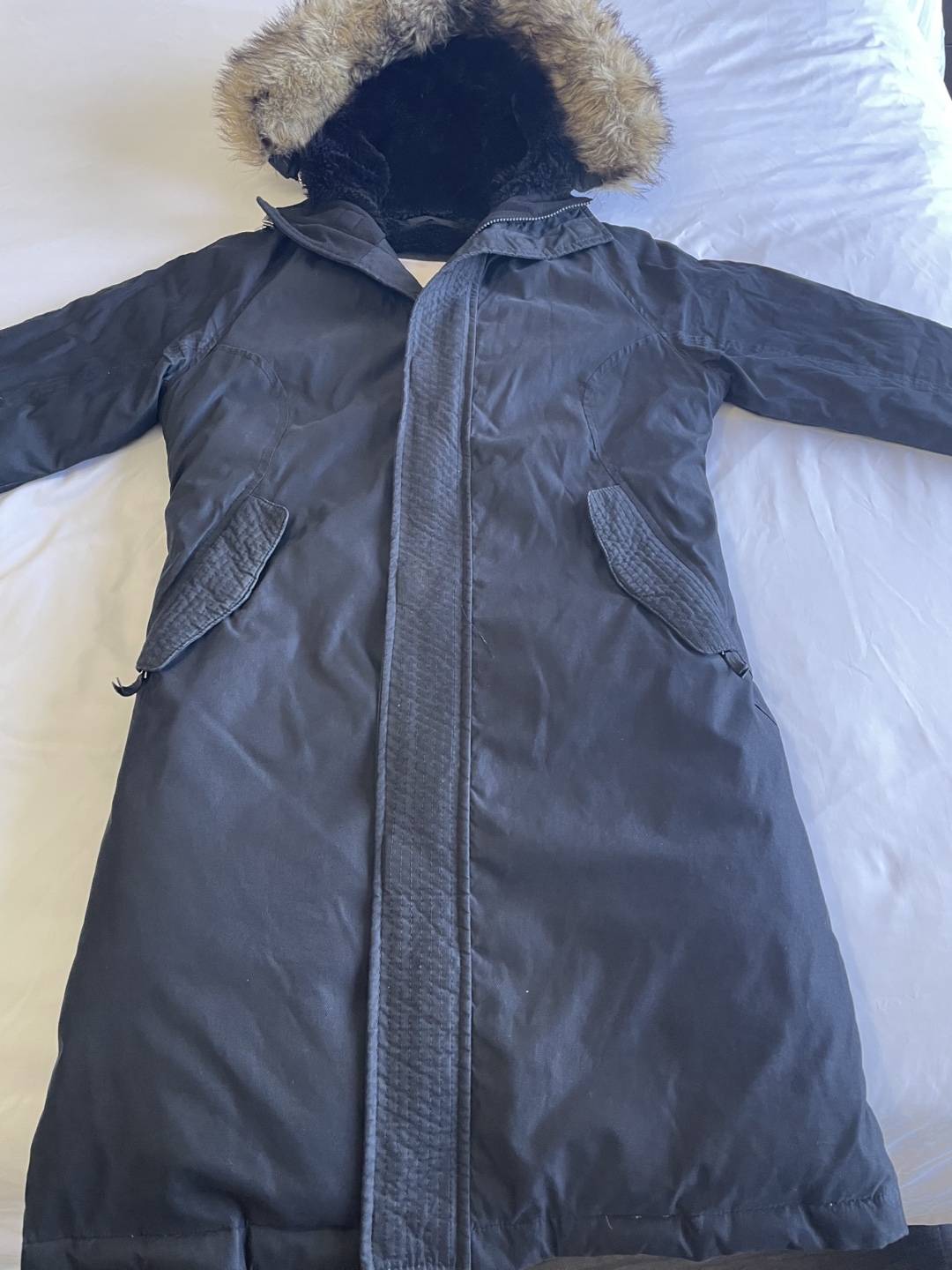 TNA Avoriz Parka Long Down Jacket Size 6 - photo 5