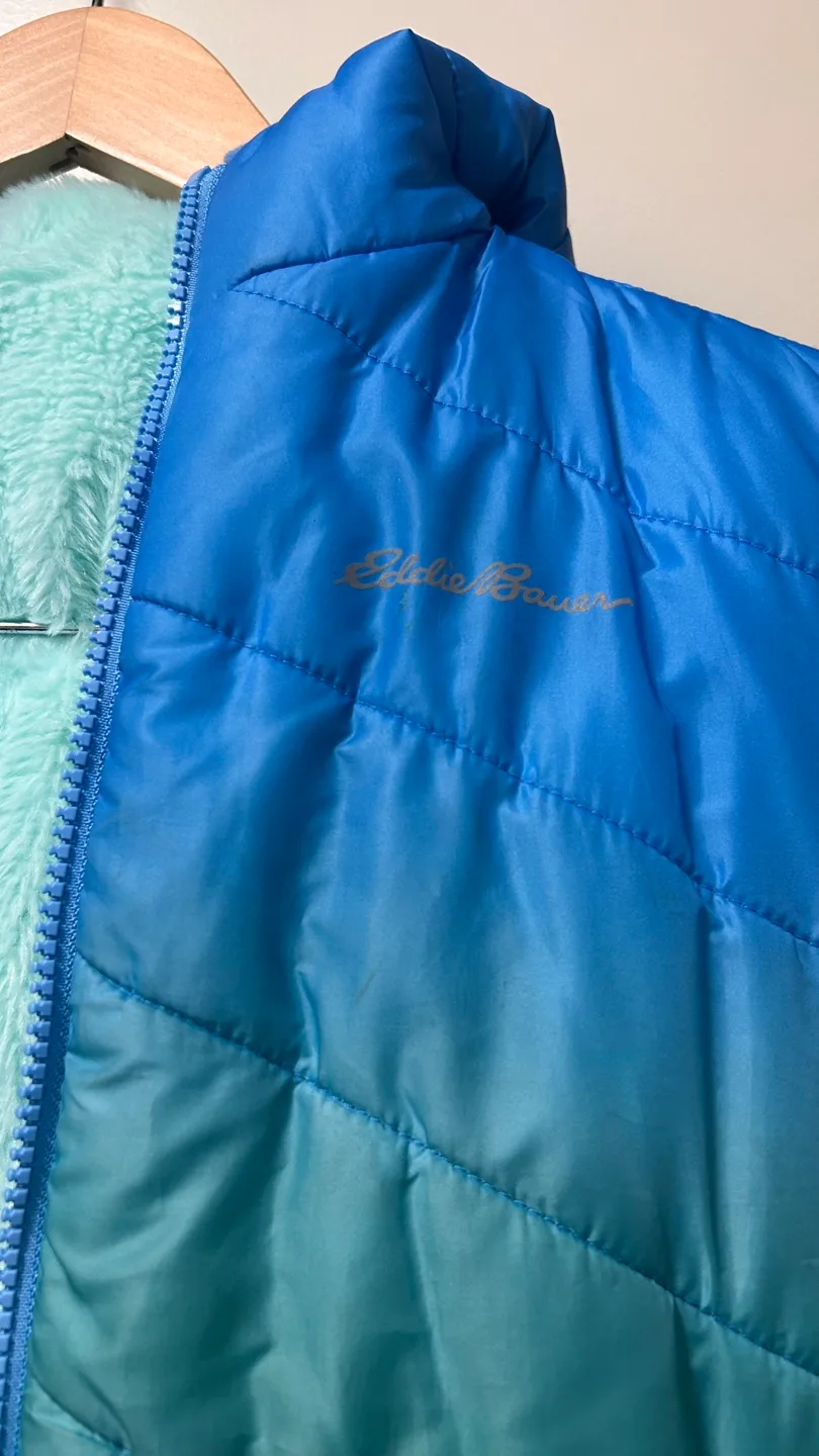 Eddie Bauer Girls' Size L Reversible Puffer Jacket image indicator(2)