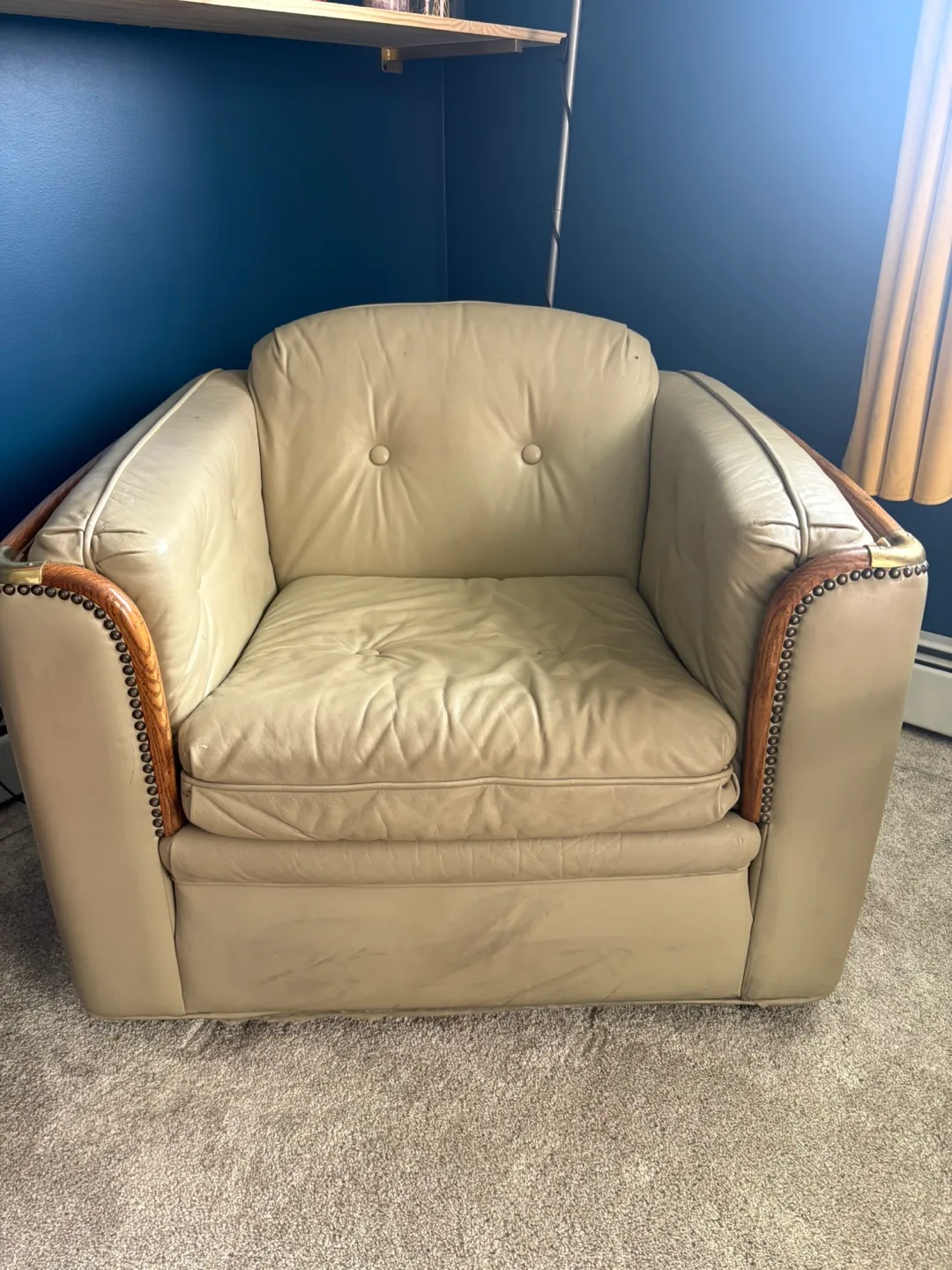 Vintage Kaufman of Collingwood Leather Chair thumbnail
