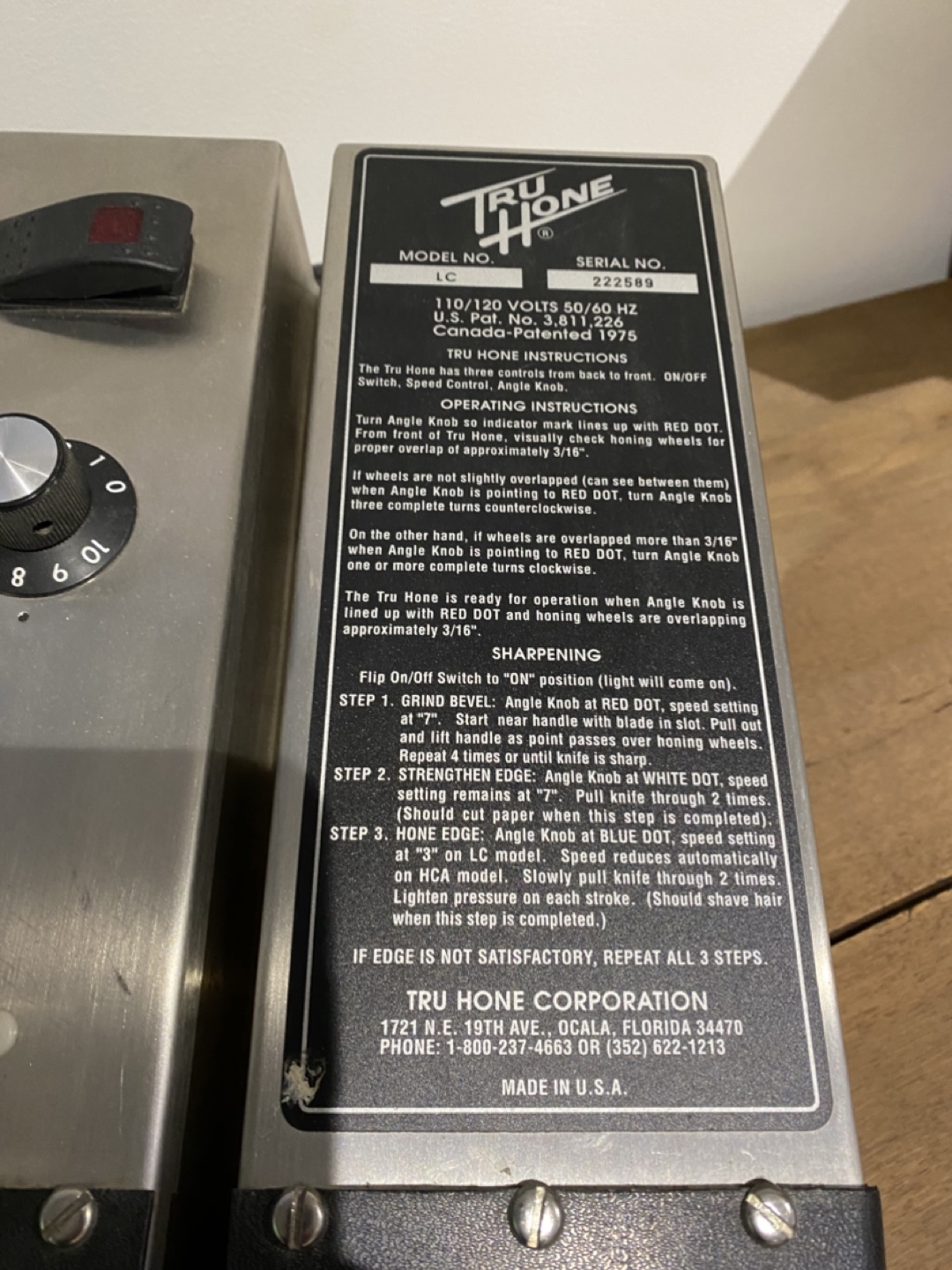 Tru Hone Knife Sharpener - photo 2