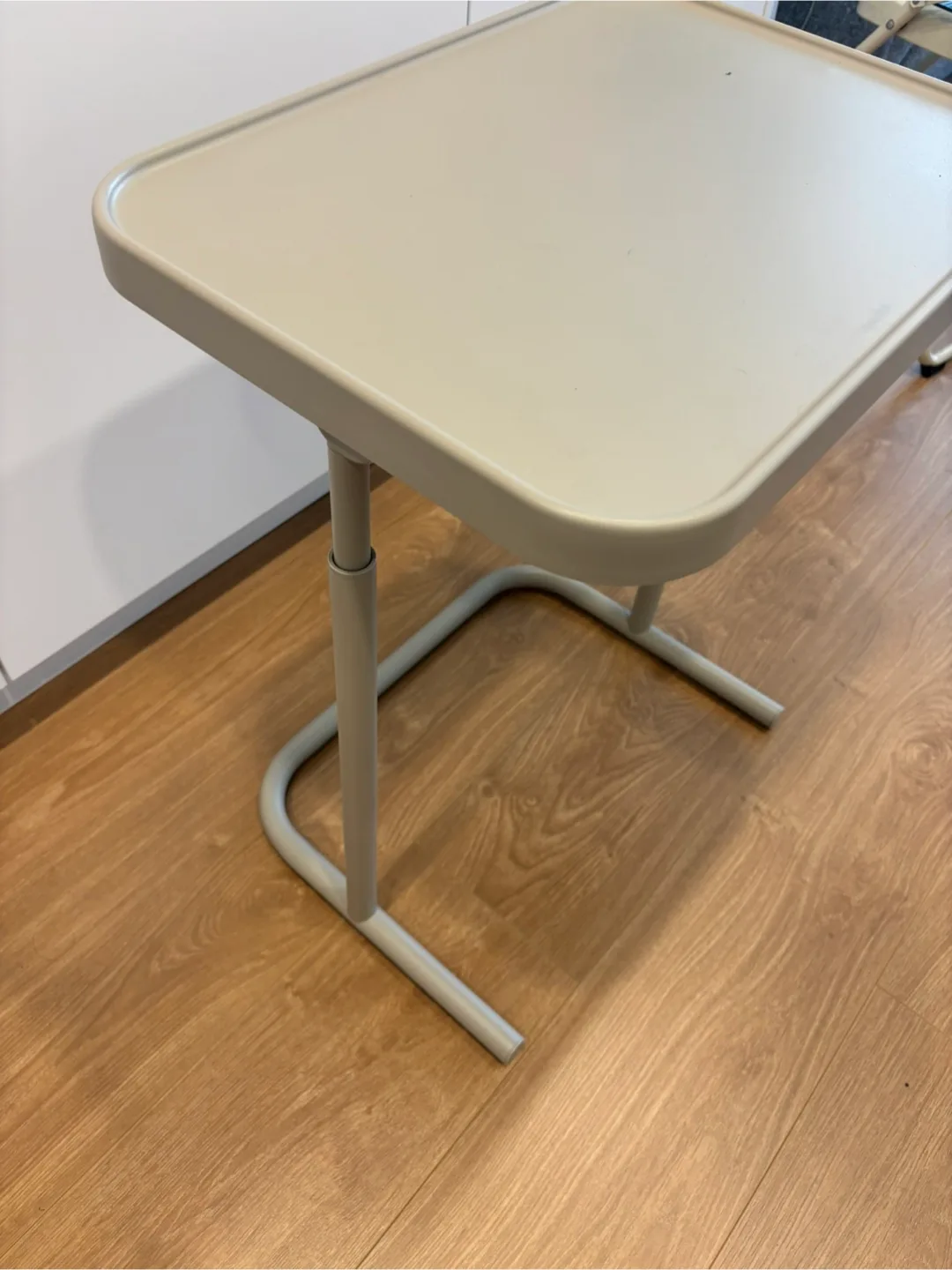 Beige Overbed Table with Cup Holder image indicator(3)