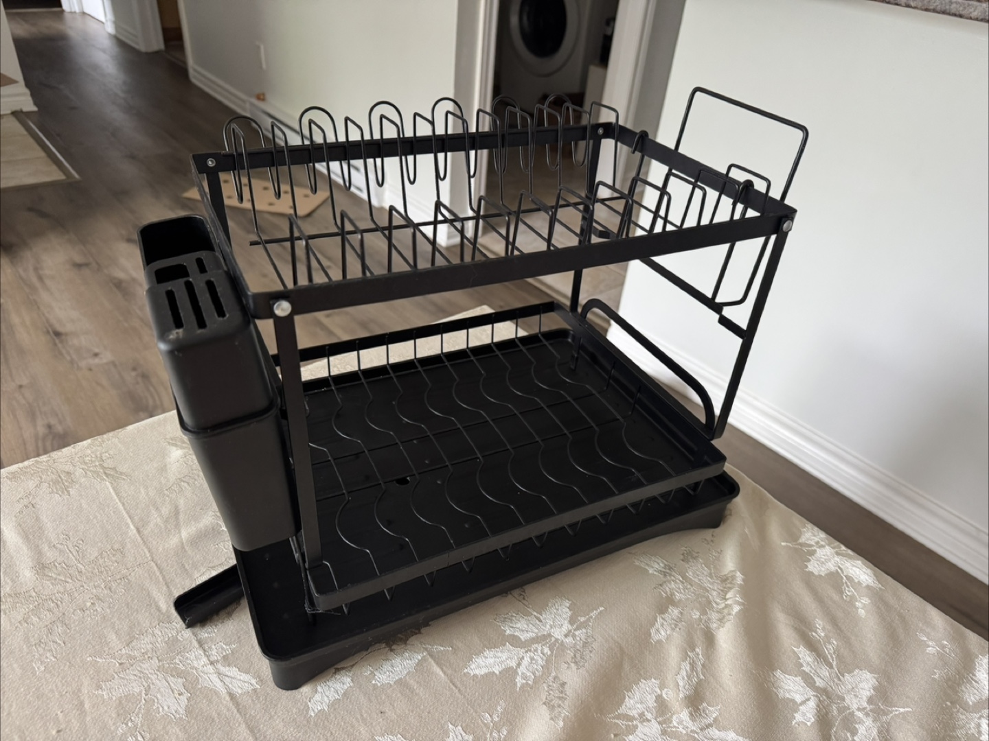 2-Tier Dish Drying Rack with Utensil Holder - photo 3