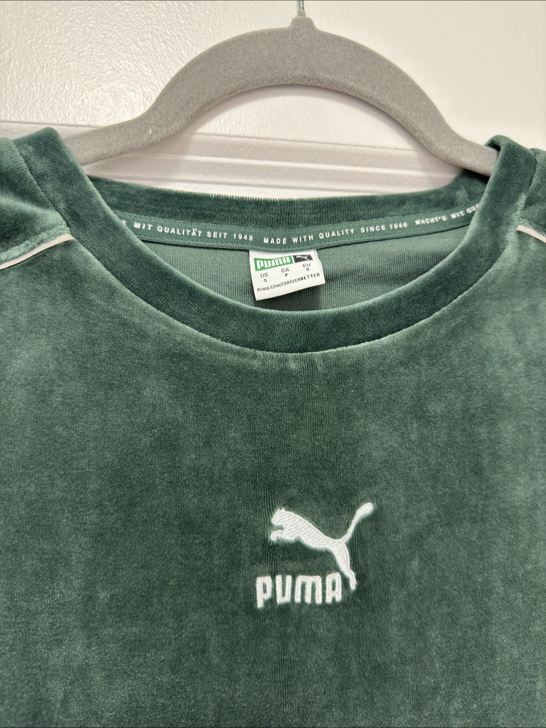 PUMA Women's Velour Fitted Mini Dress - Size S - photo 4
