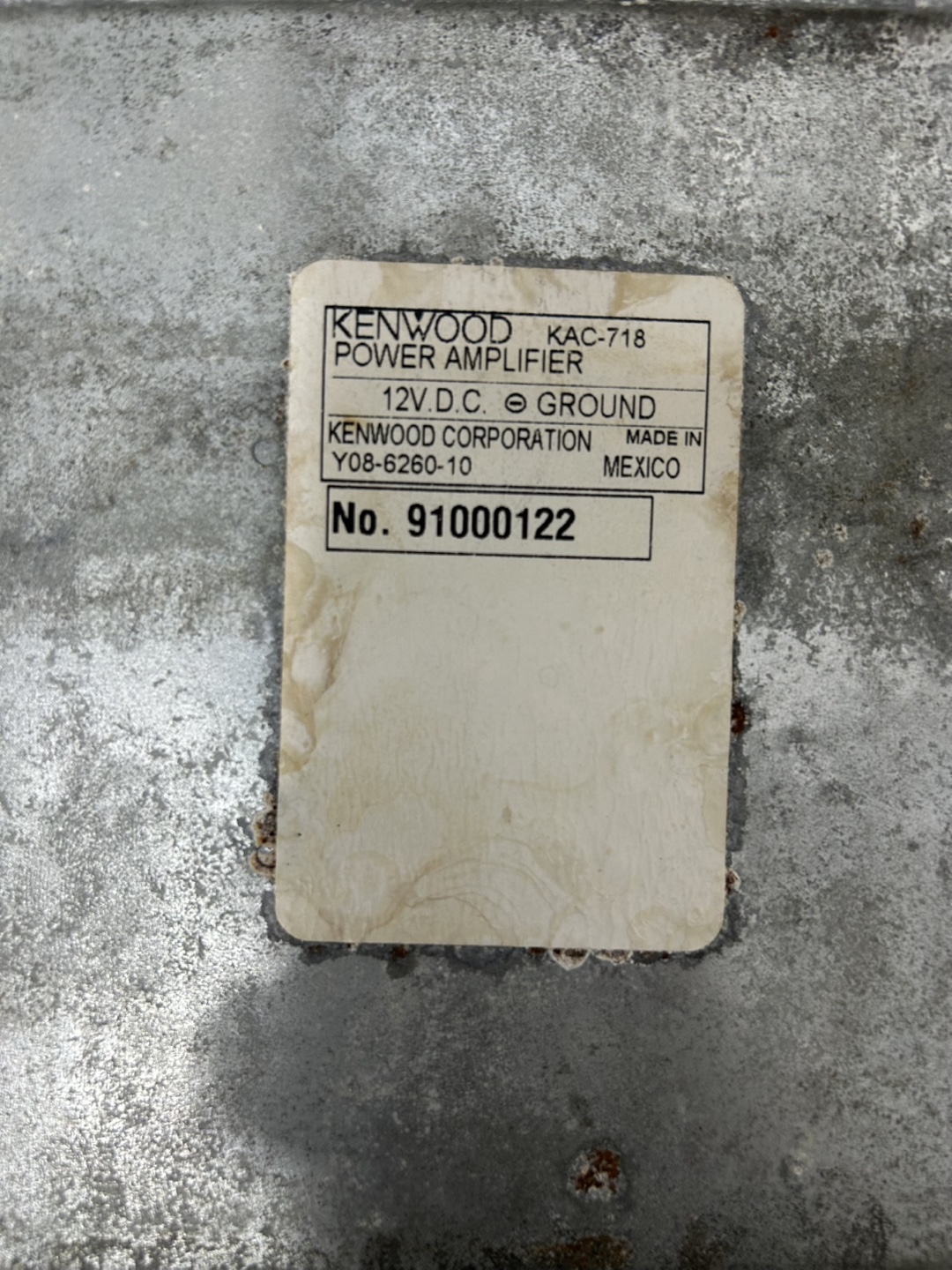 Kenwood KAC-718 Mono Amplifier - photo 5
