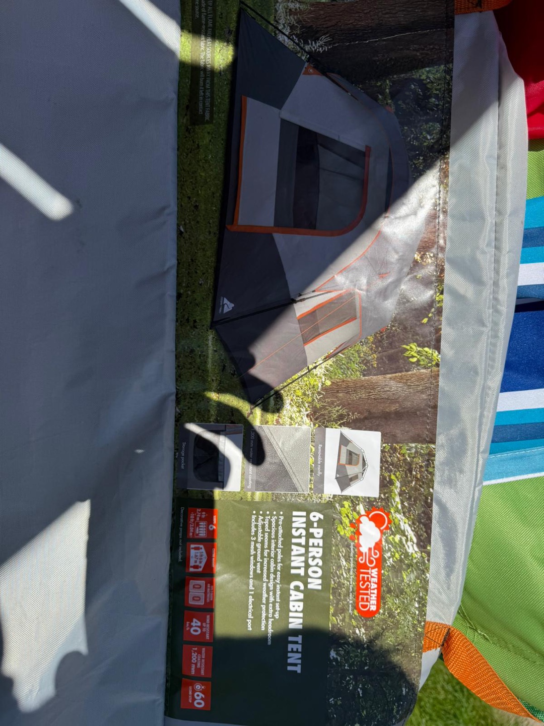 6-Person Instant Cabin Tent + Igloo 50qt Cooler - photo 3