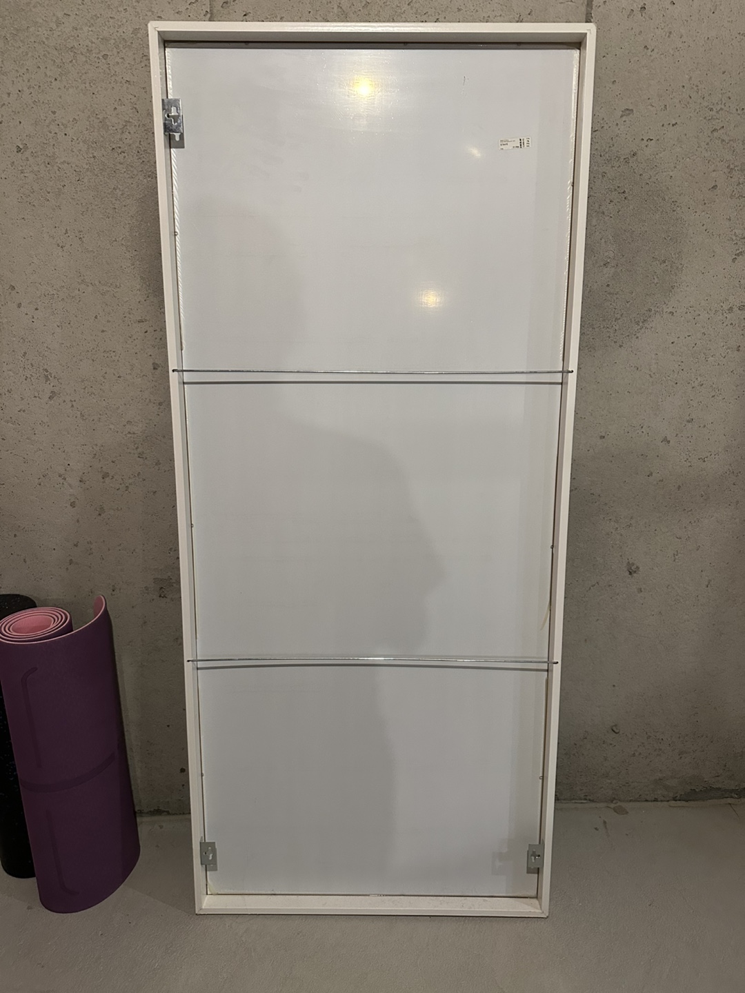 Full-Length White Frame Mirror - photo 2