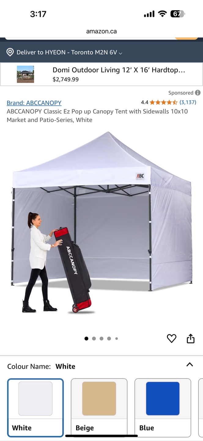 ABCCANOPY 10x10 Pop-up Canopy Tent+metal mesh wall - photo 2