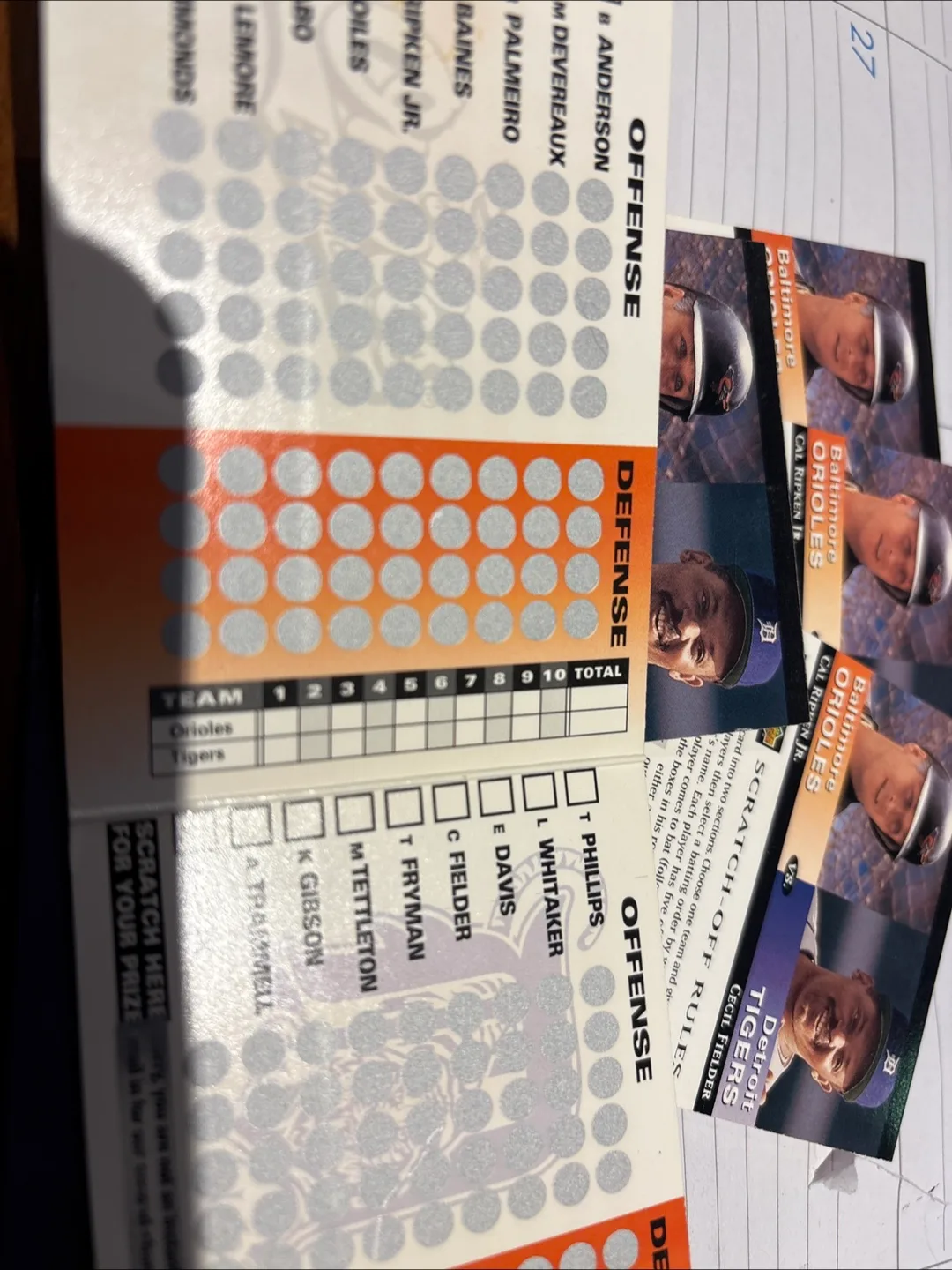 Cal Ripken Jr. Scratch-Off Baseball Cards image indicator(4)