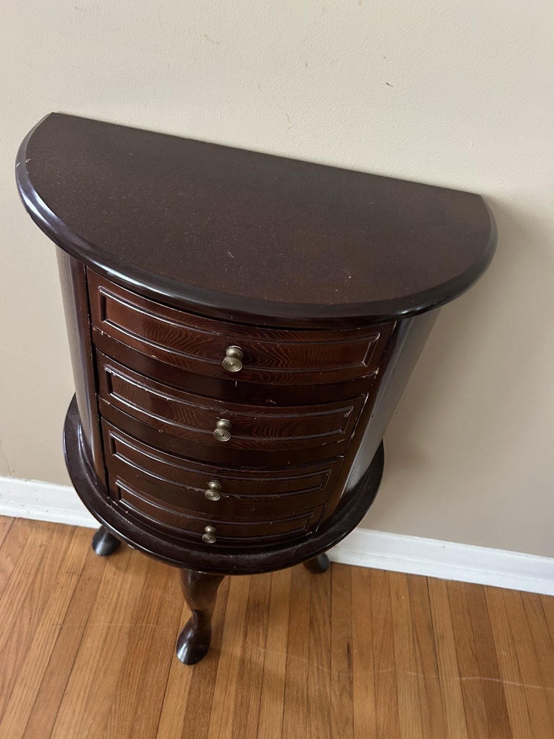 Wooden Demi Lune Table - photo 2