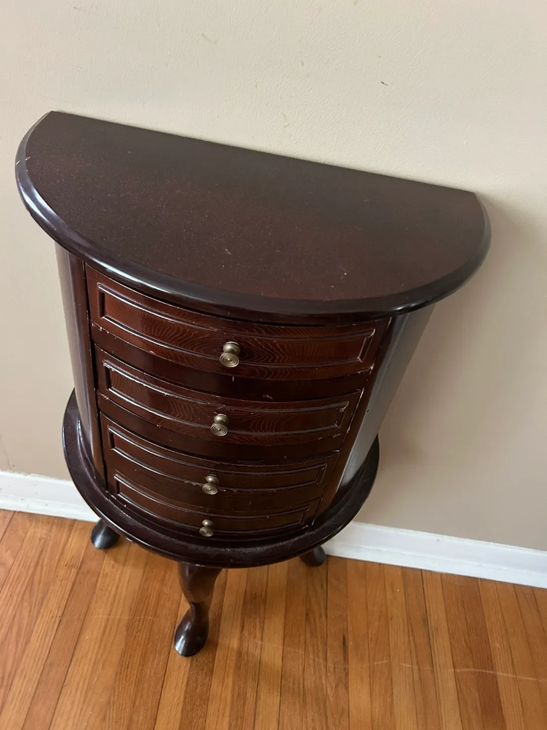 Wooden Demi Lune Table image indicator(2)