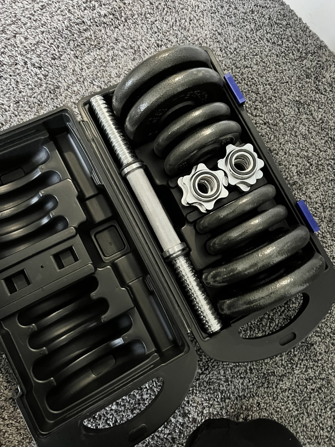 40 lbs adjustable dumbell set