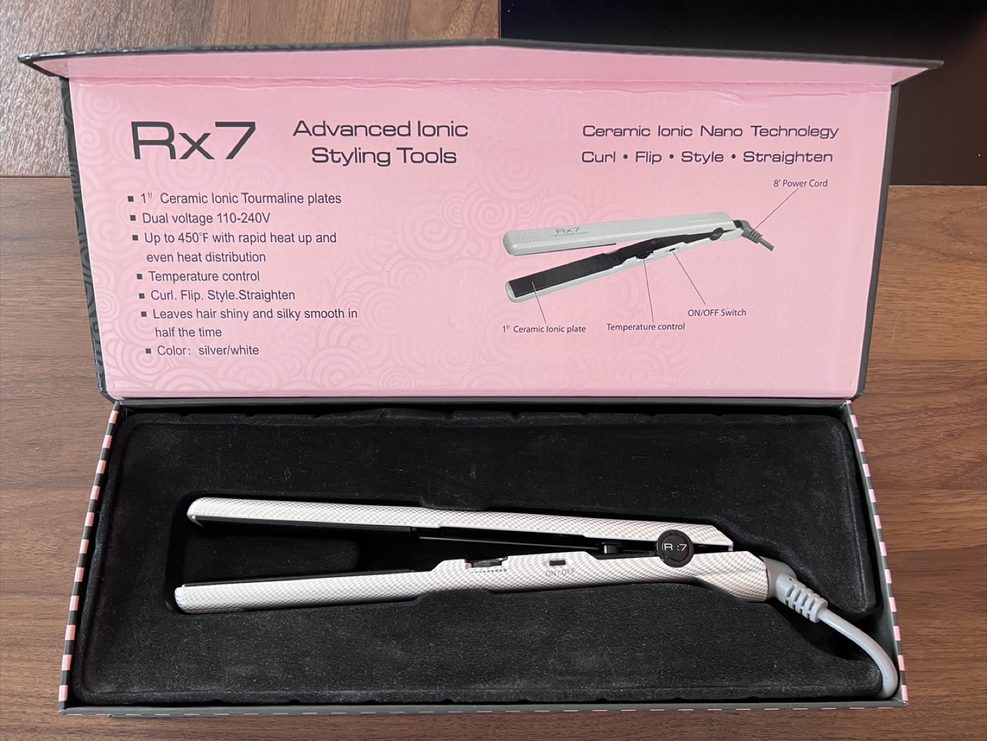 Rx7 Ceramic Ionic Hair Straightener