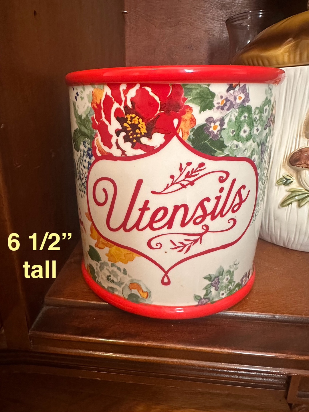 The Pioneer Woman Utensil Crock - Floral