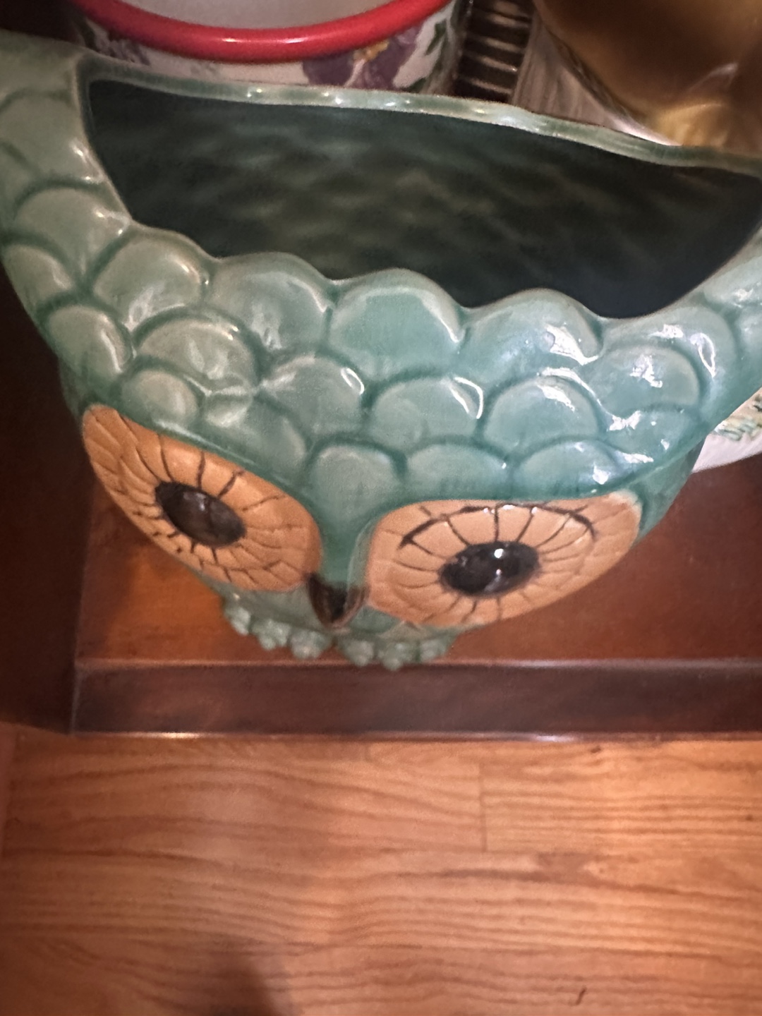 Ceramic Owl floral Planter  Vase - 9" Tall - photo 2