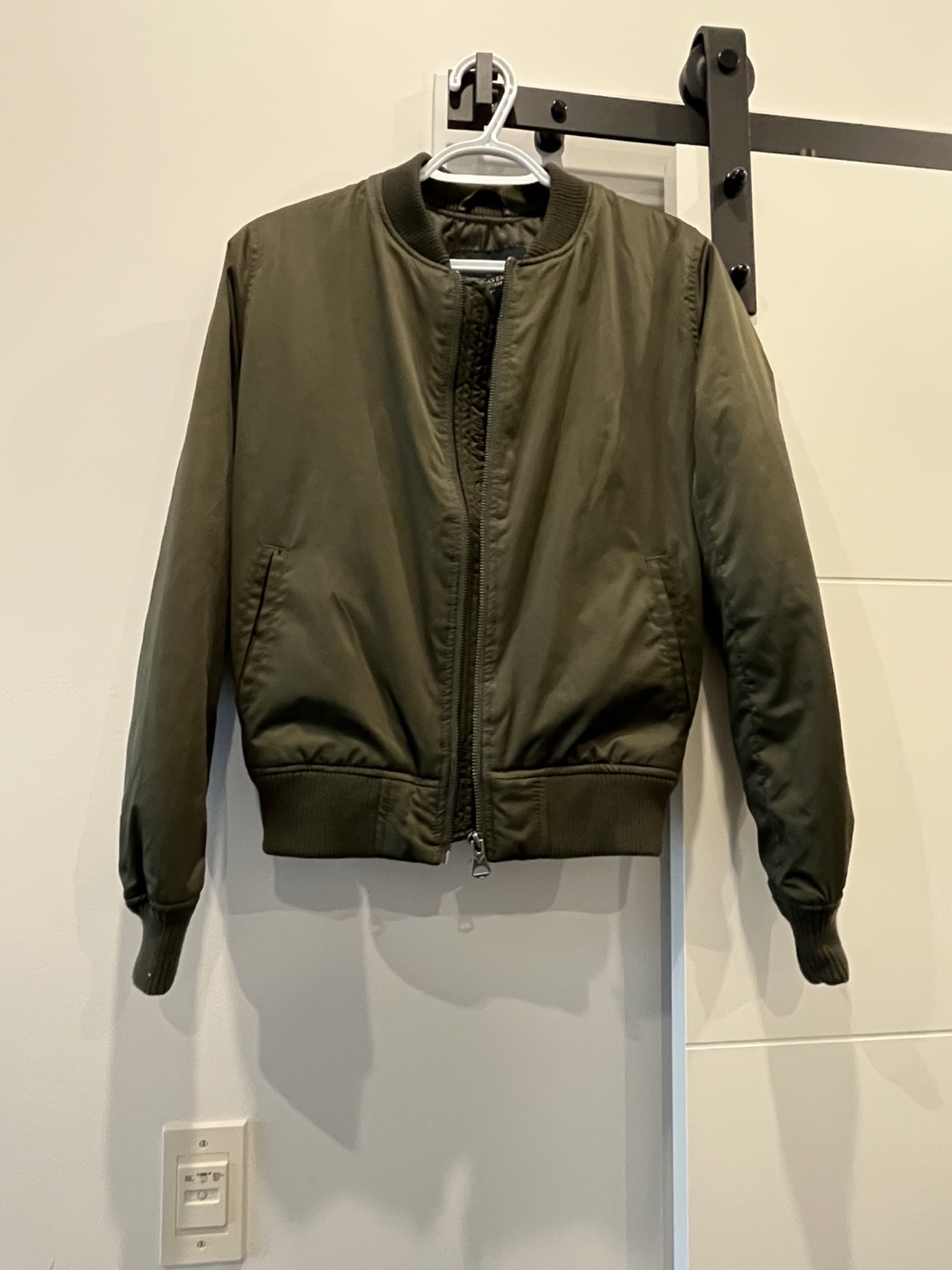 American Eagle Outfitters Olive Green Bomber Jacket - Size XS/TP