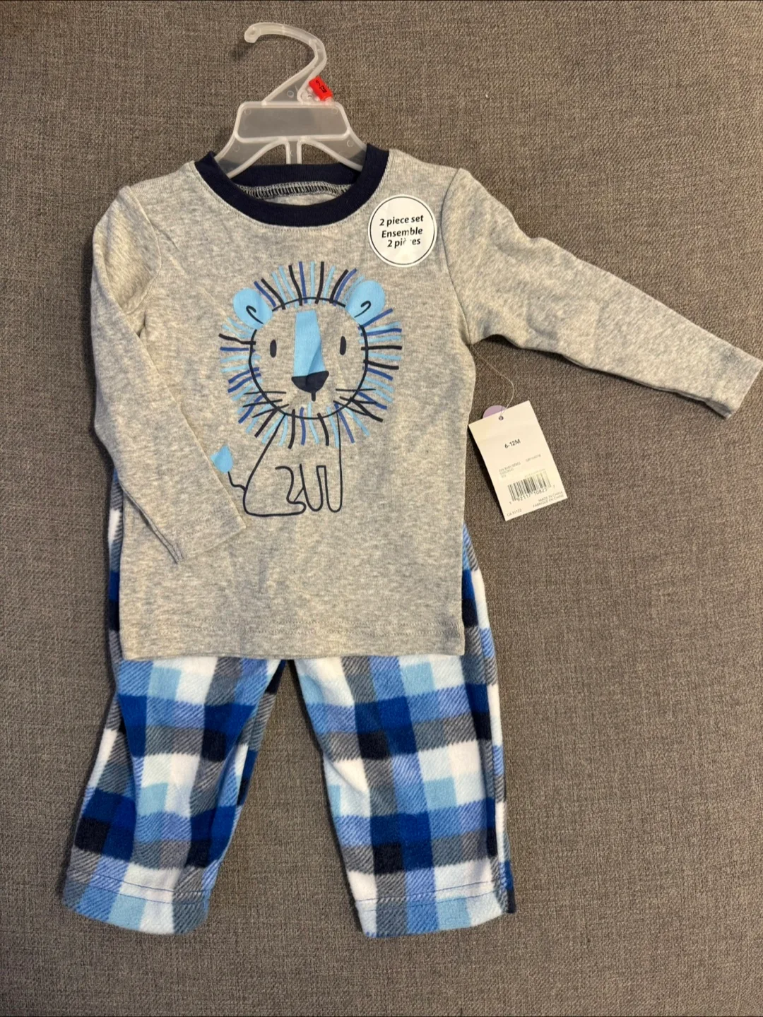 2-Piece Baby Boy's Lion Pajama Set 6-12M thumbnail