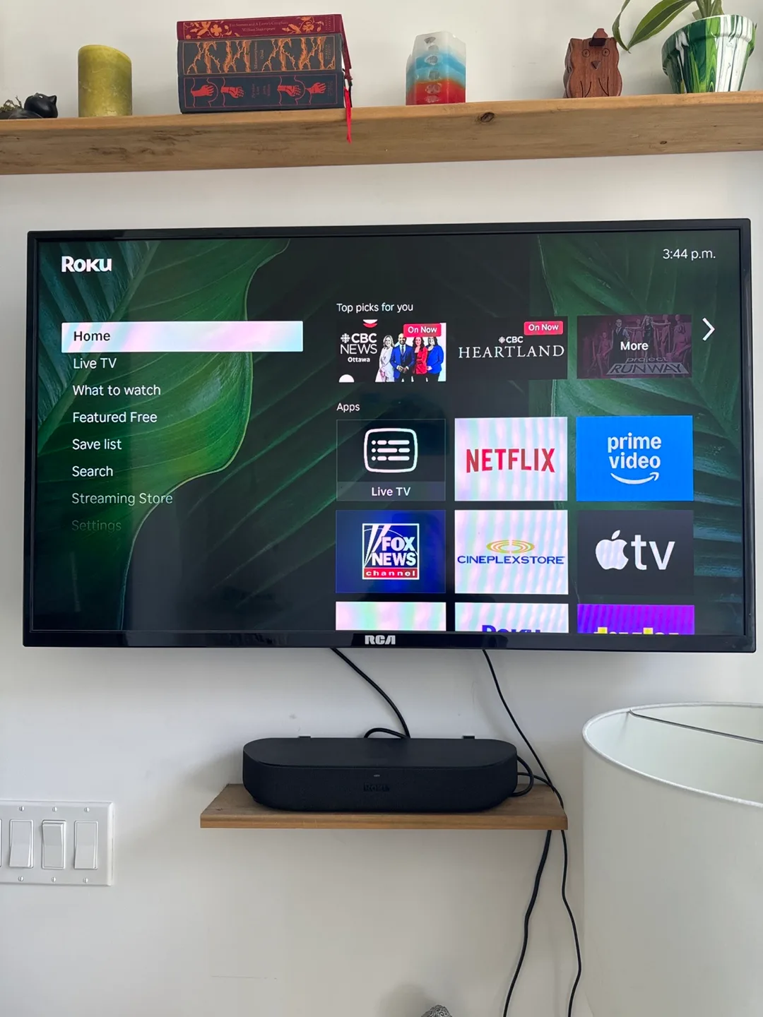 RCA TV with Roku Soundbar & Wall Mount image indicator(5)