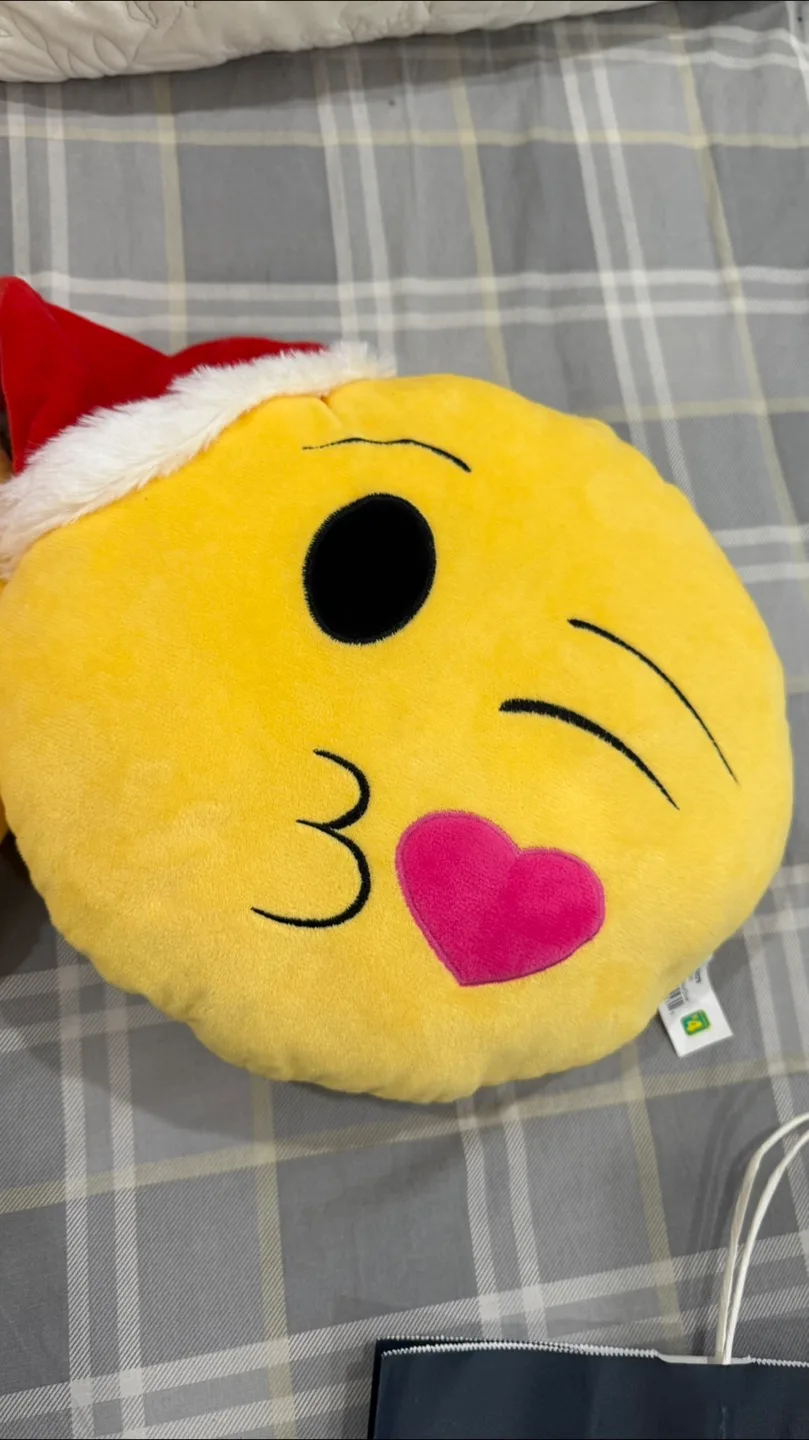 Emoji Plush Christmas Pillows - Set of Two thumbnail