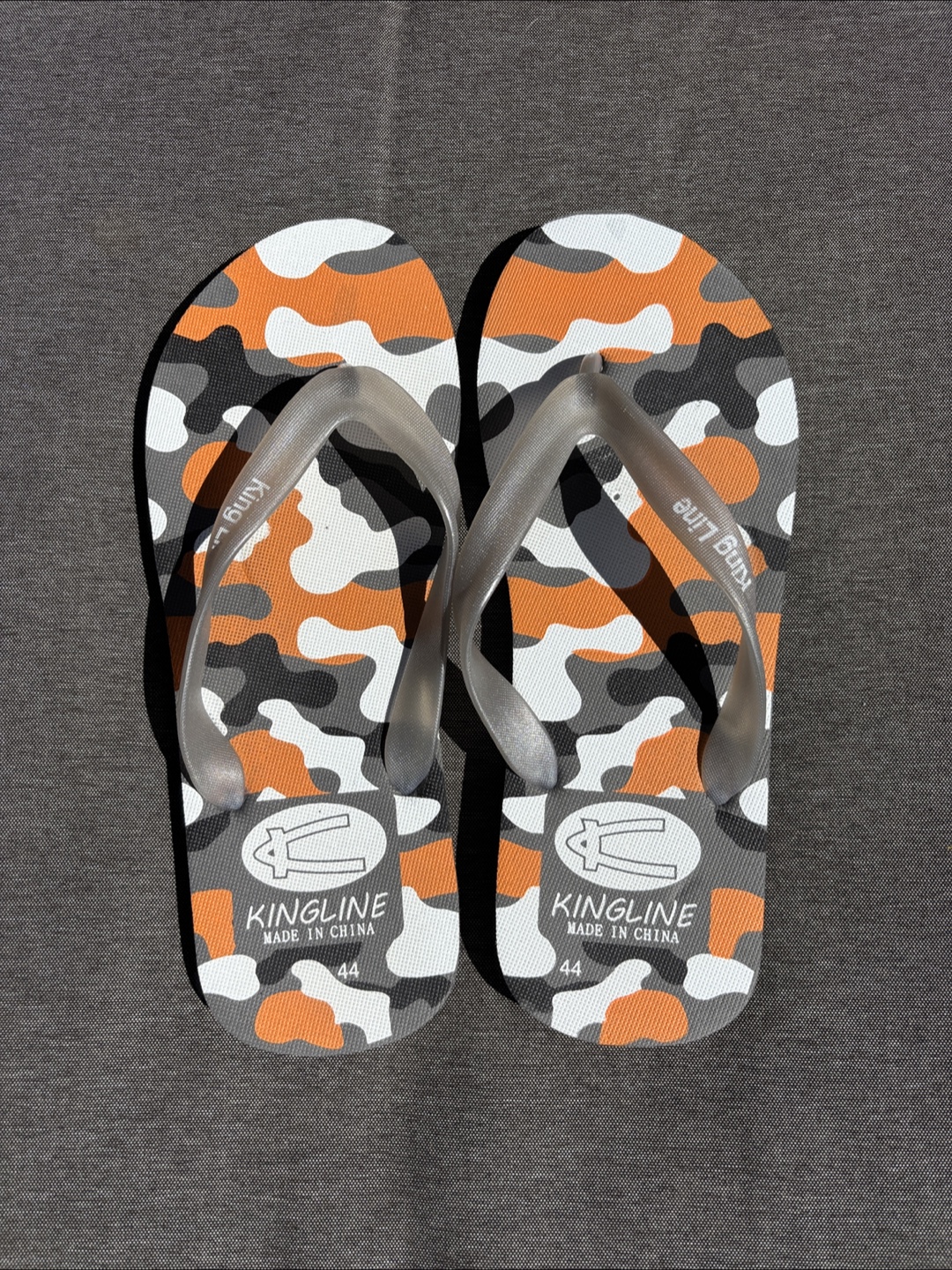 Kingline Camo Flip Flops Brand New