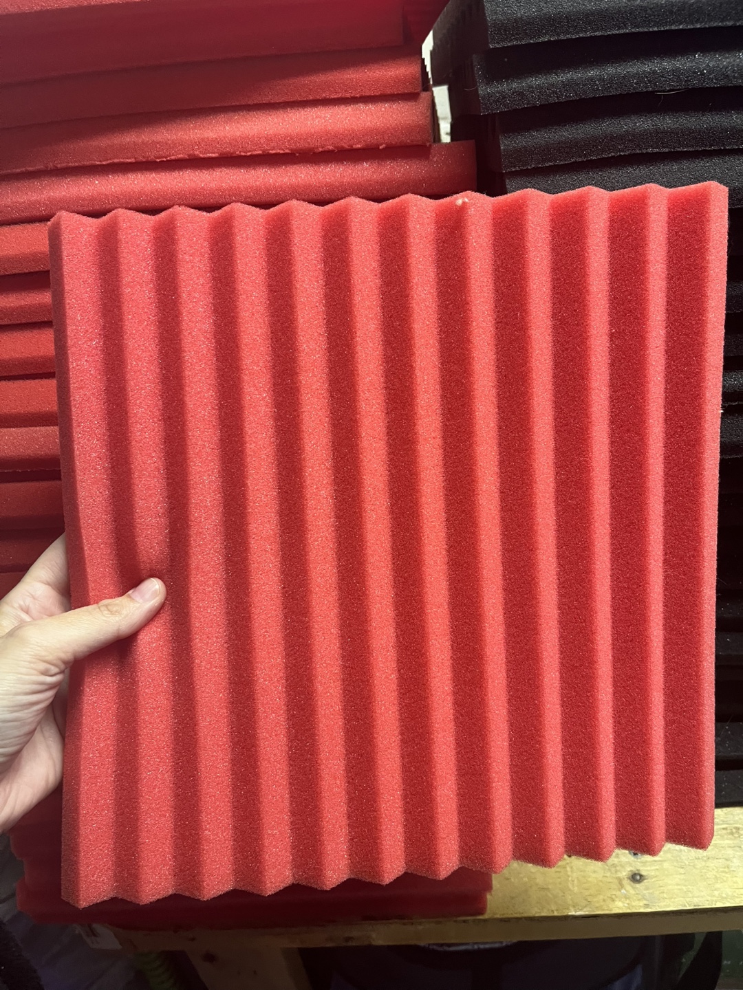 Acoustic Foam Tiles - Red & Black Set - photo 3