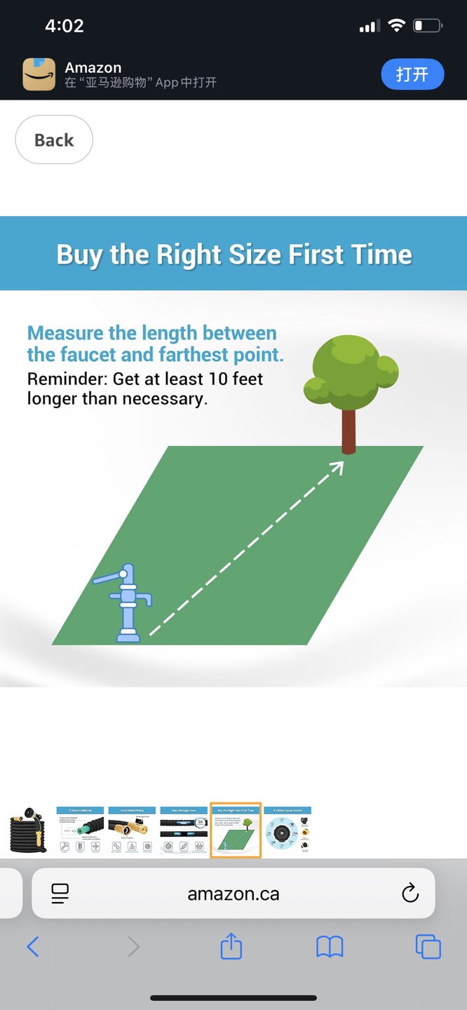 25feets, Expandable Garden Hose with Spray Nozzle - photo 5