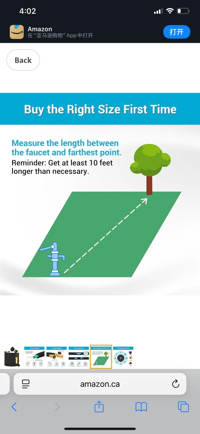 25feets, Expandable Garden Hose with Spray Nozzle image indicator(5)