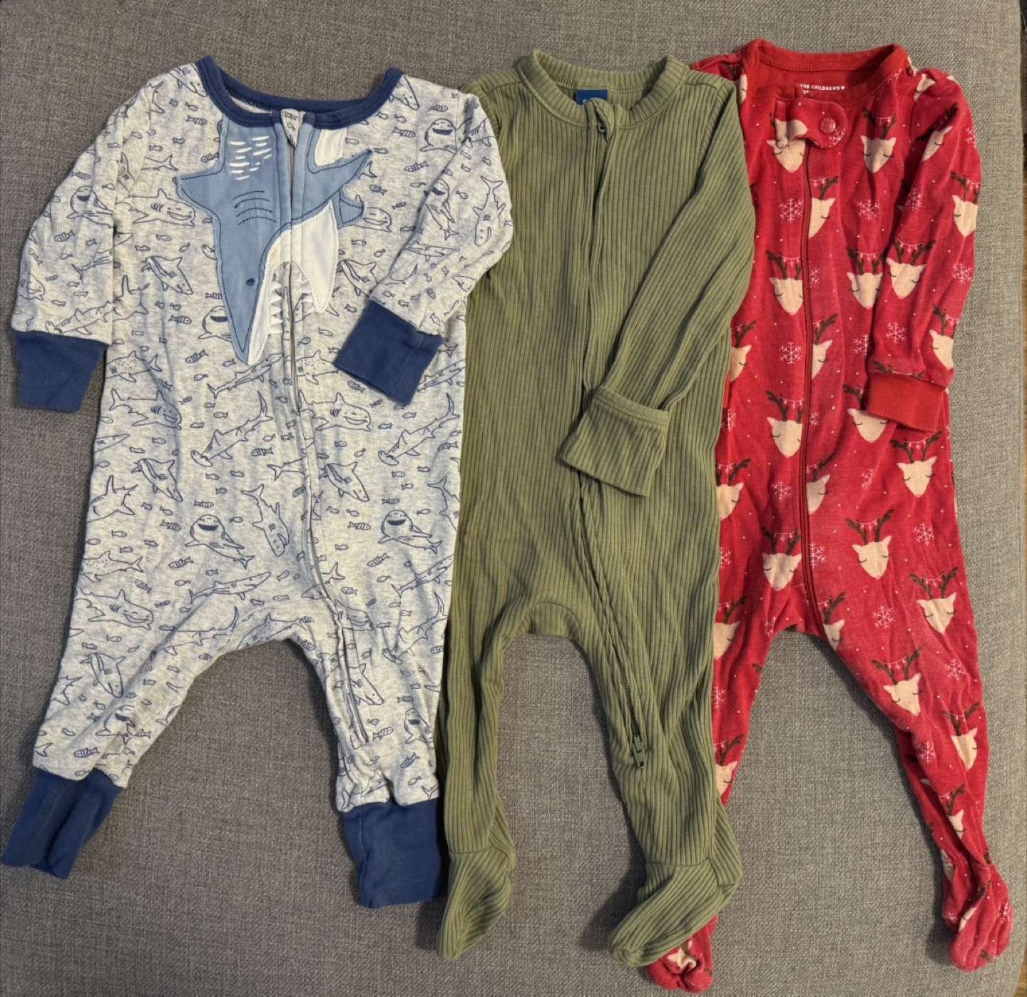 Three Baby Sleepers - 6-9 Months