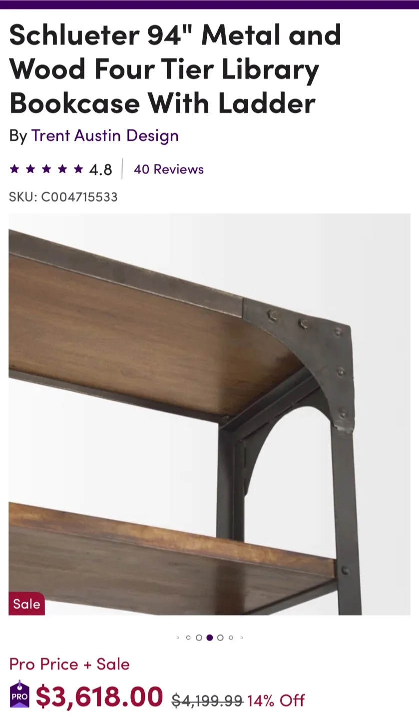 Executive Library Bookshelf – (Excellent Condition) image indicator(5)