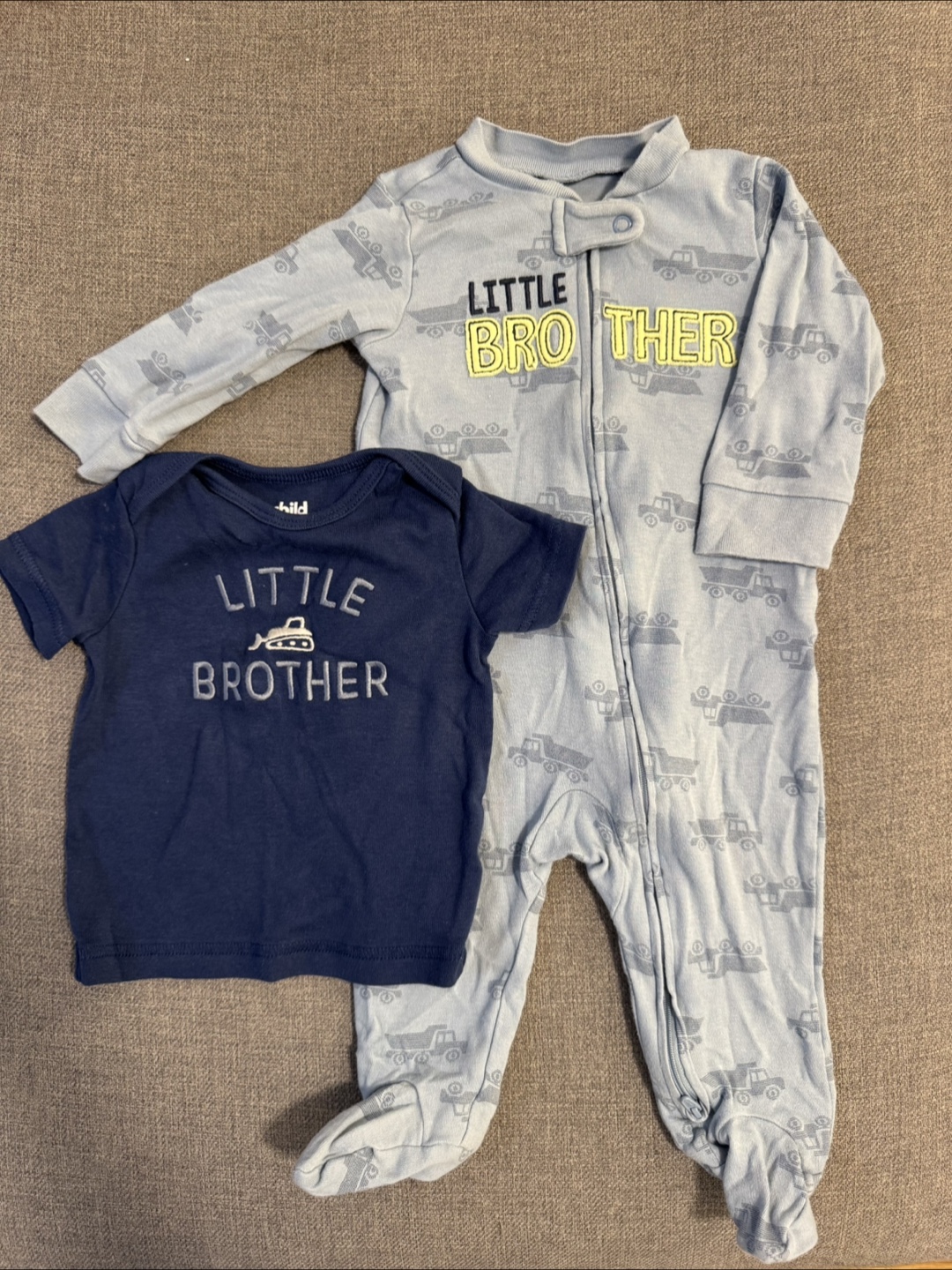 Little Brother Baby sleepers and t-shirt