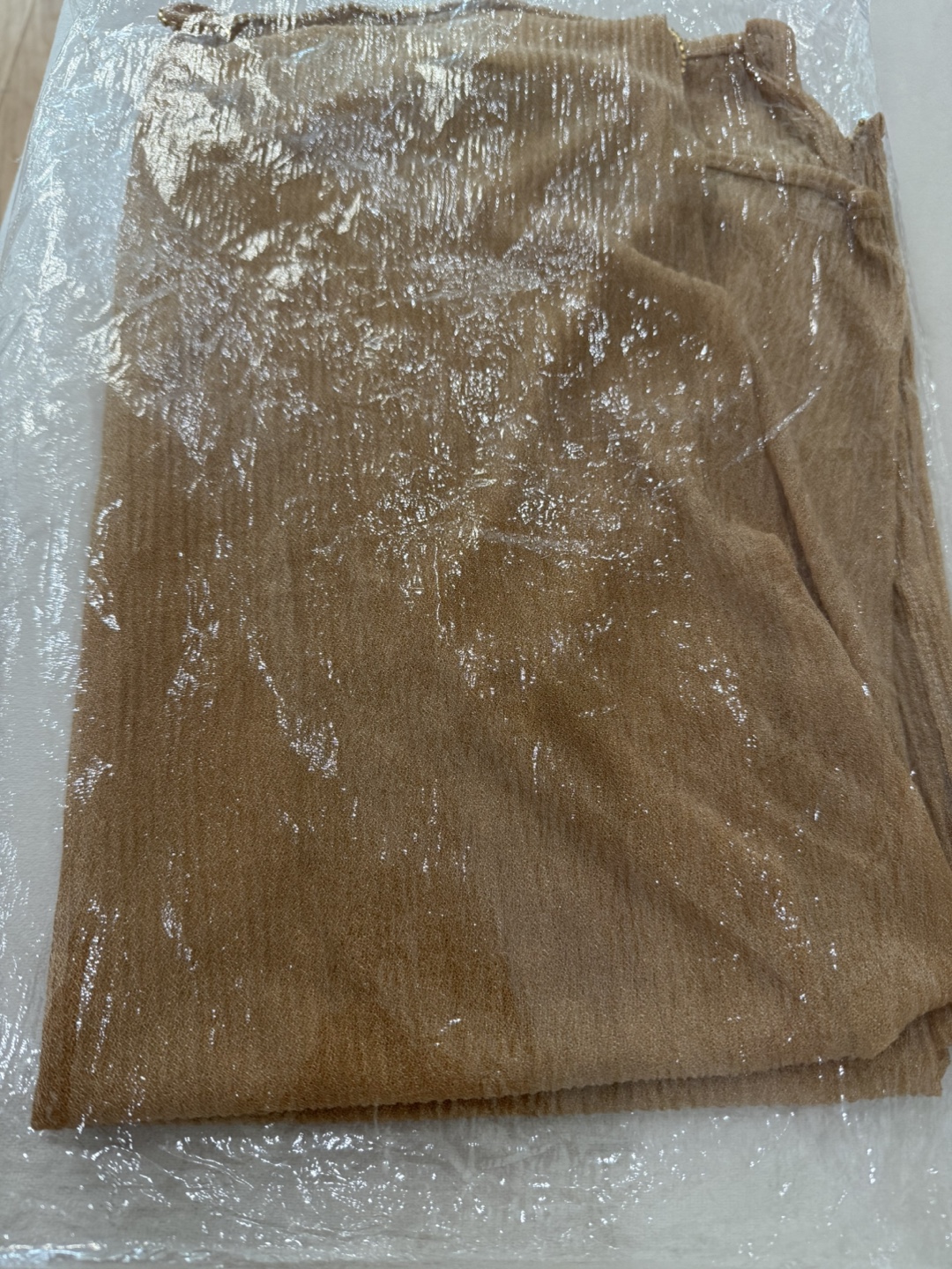 5-Pack Ribbed Hijabs with Gold Chain Detail - photo 4