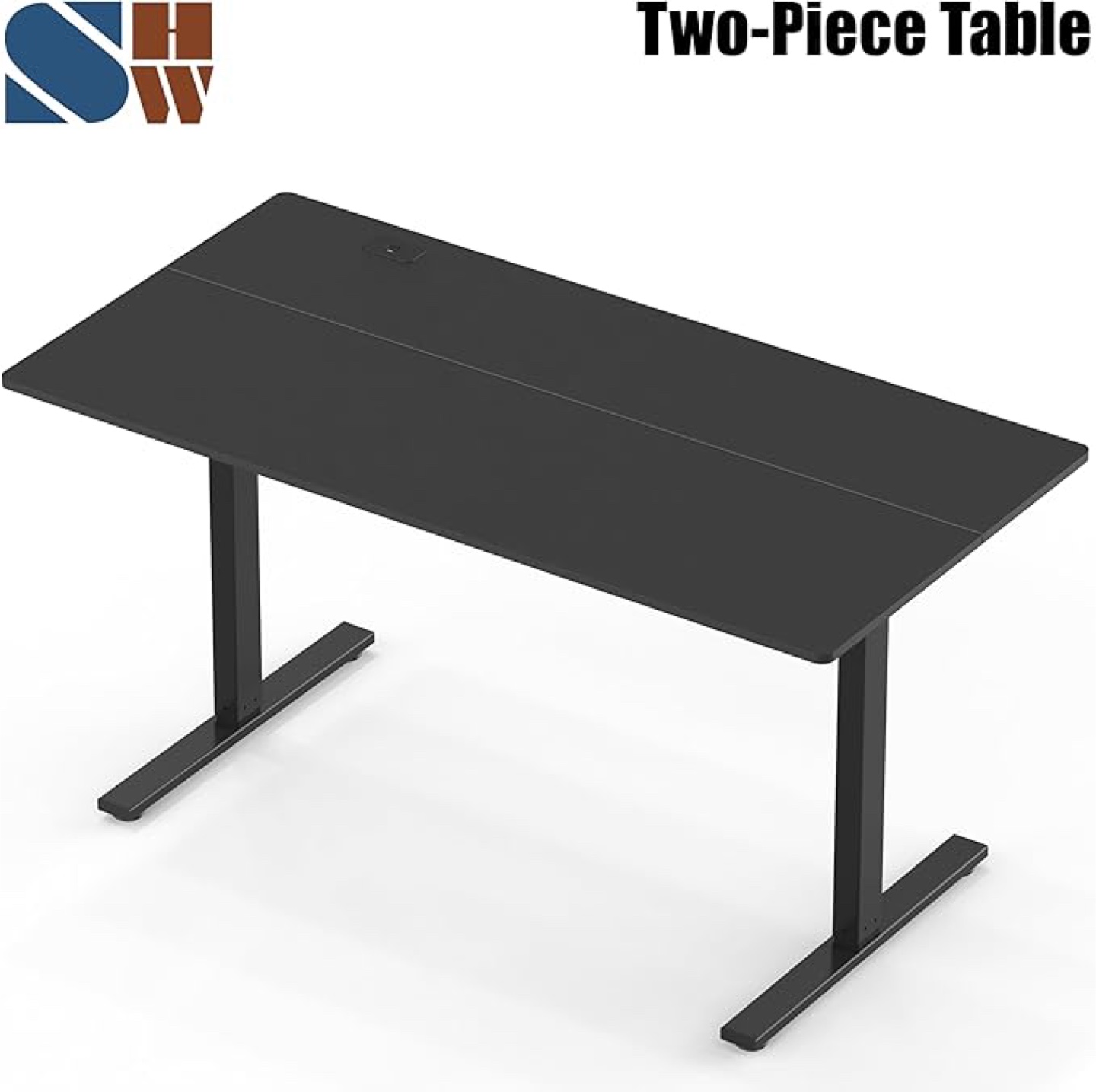 Black electric standing desk 55 x 28 in - photo 4