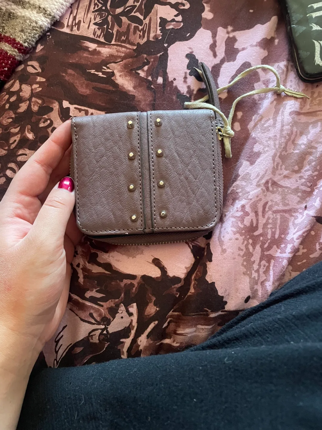 Jessica Simpson Brown Zip-Around Wallet thumbnail