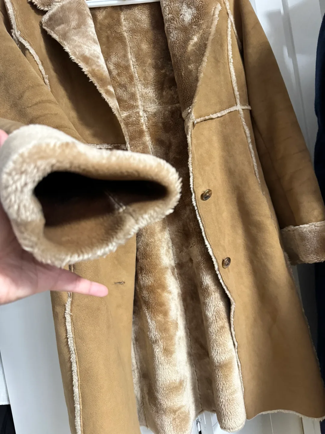 Marc New York Andrew Marc Suede and Faux Fur Coat - Size Small image indicator(6)