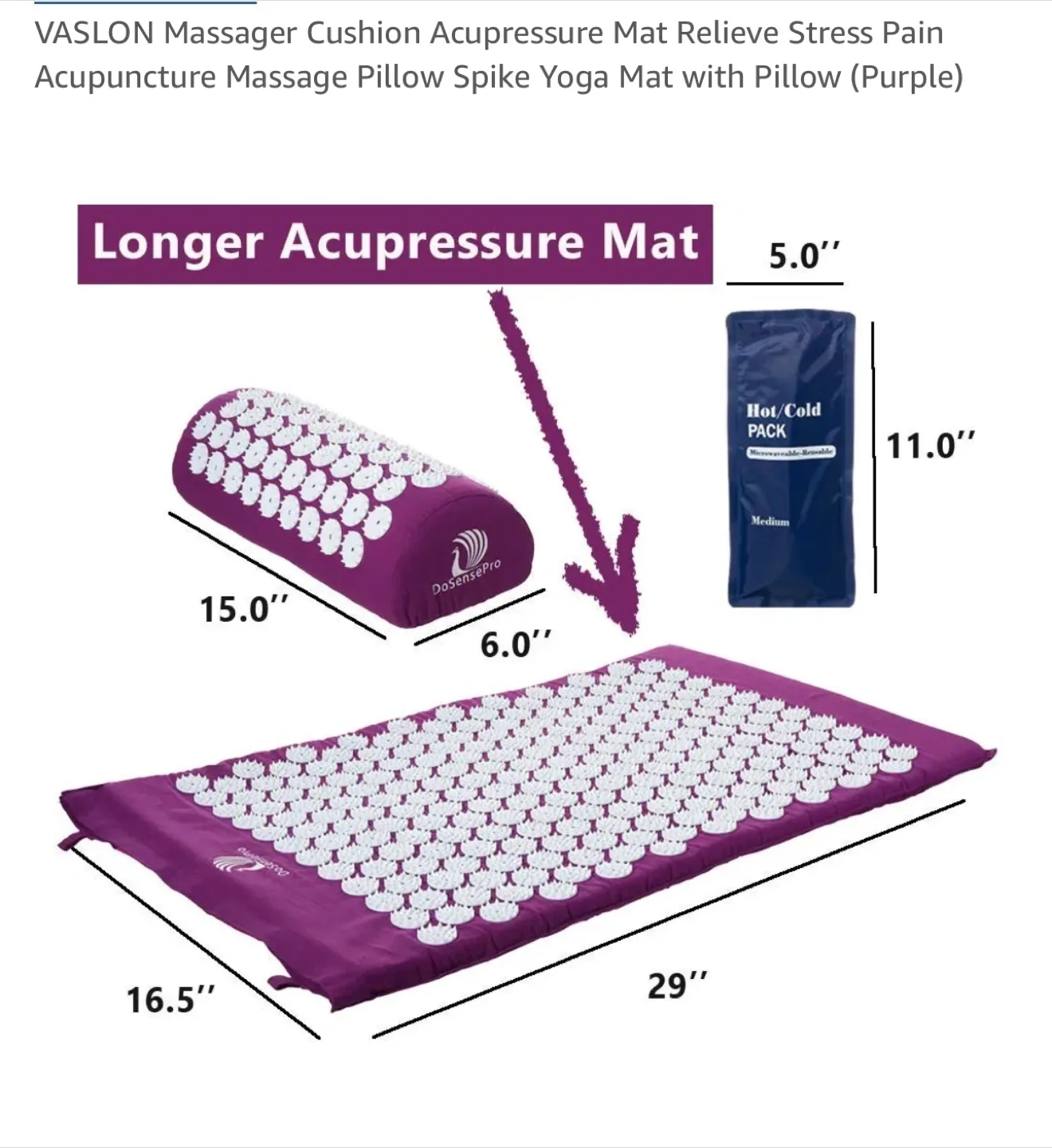 VASLON Acupressure Mat and Pillow Set image indicator(2)