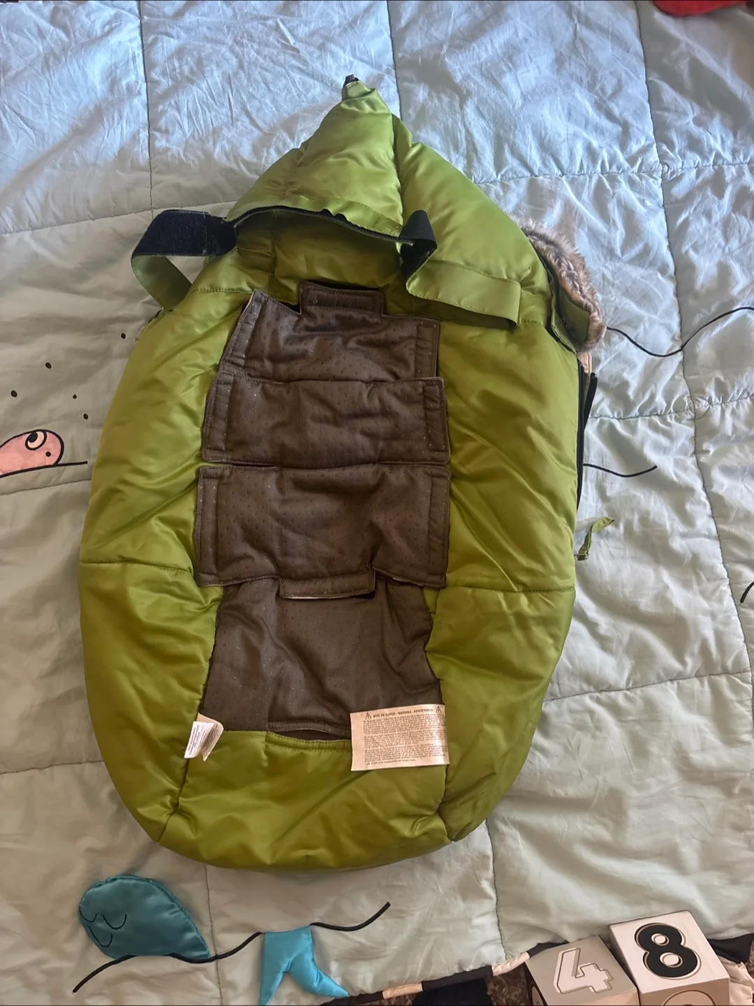 7AM Enfant Baby Bunting Carrier Cover - Lime Green image indicator(2)