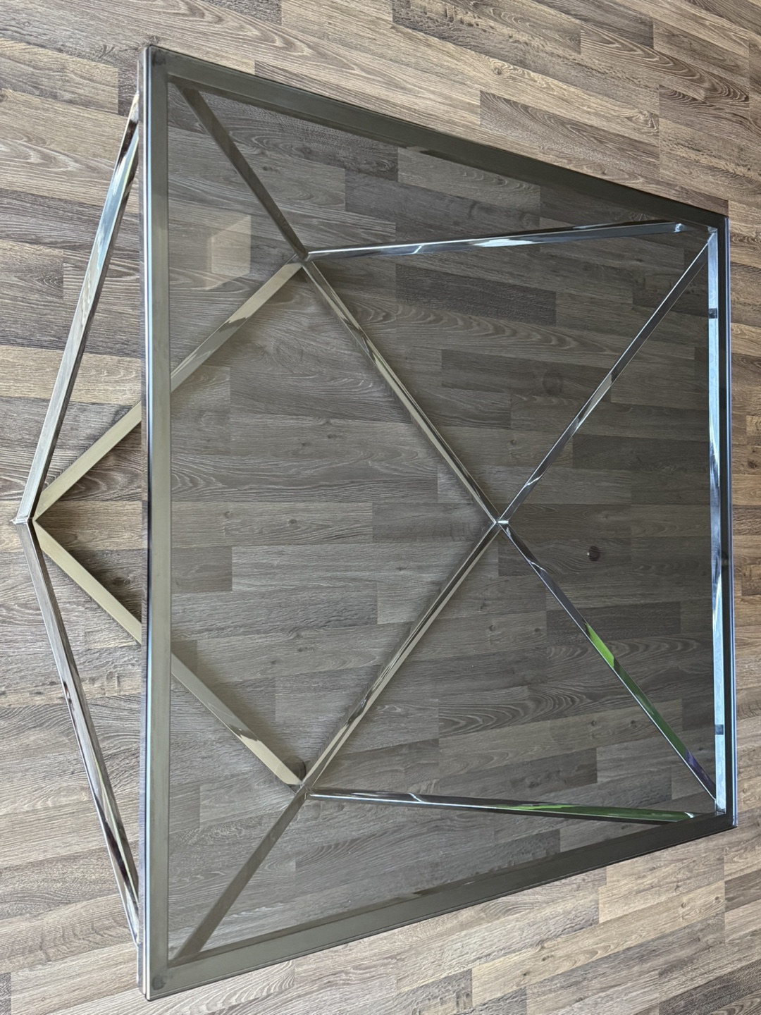 Modern Glass and Chrome Coffee Table - photo 2