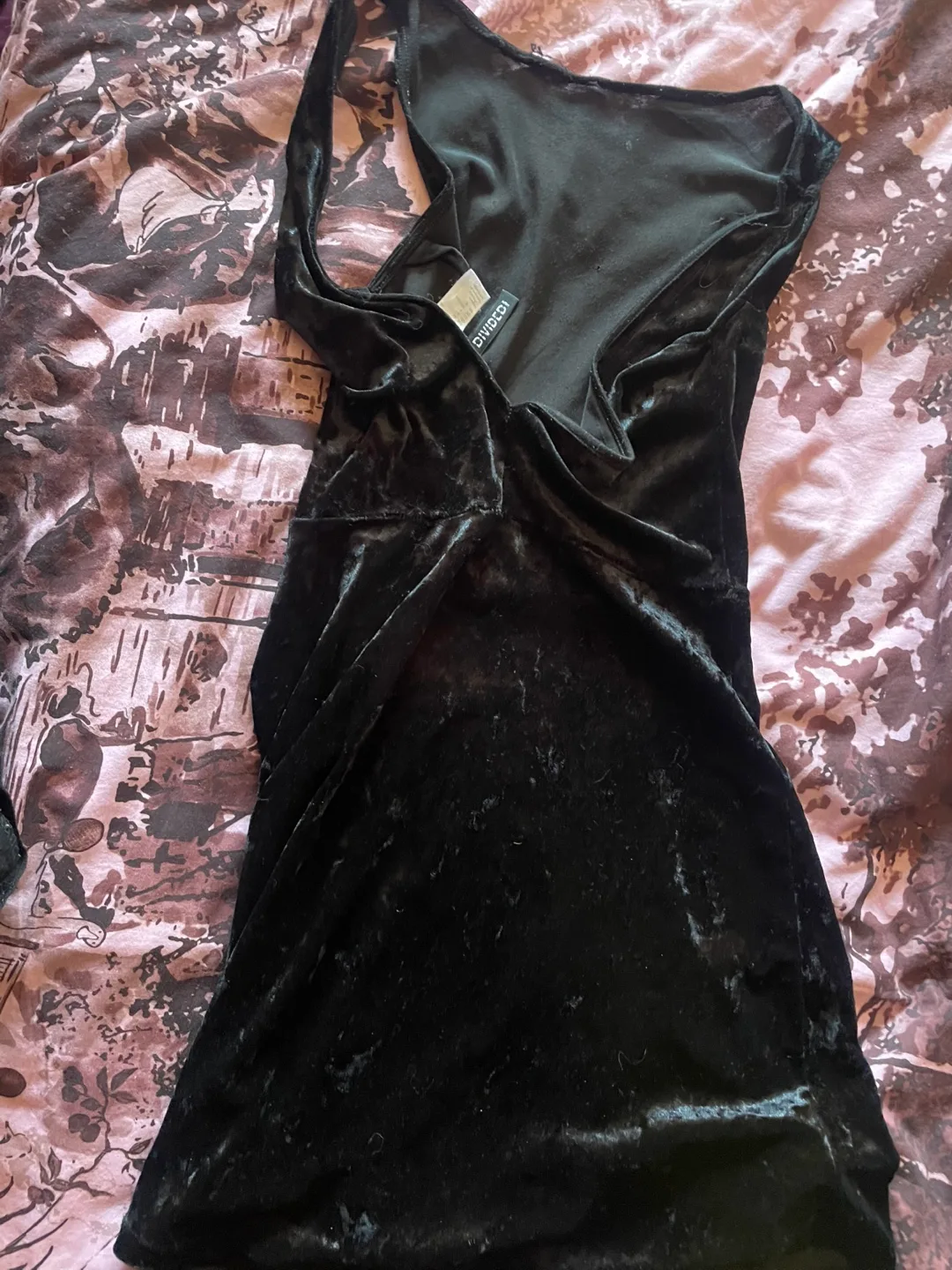 Black Velvet Mini Dress image indicator(2)