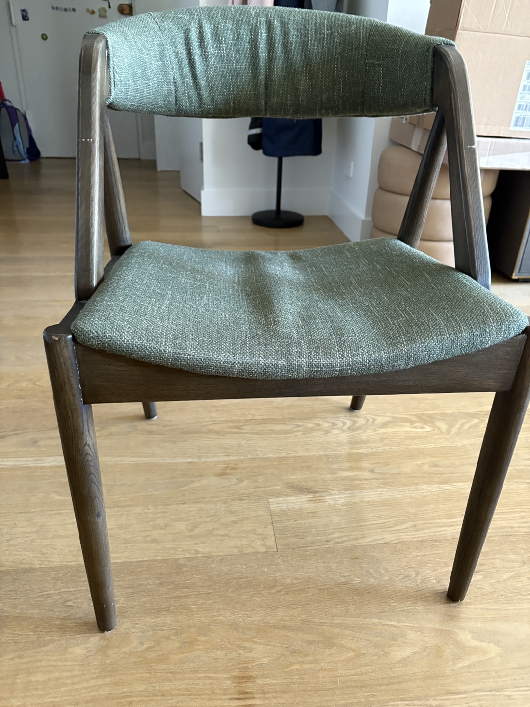 Mid Century Modern Dining Chair - Olive Green - photo 2
