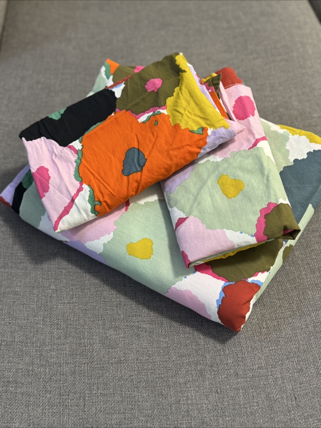 IKEA MURREVA King Duvet Cover Set, Multicolour Floral