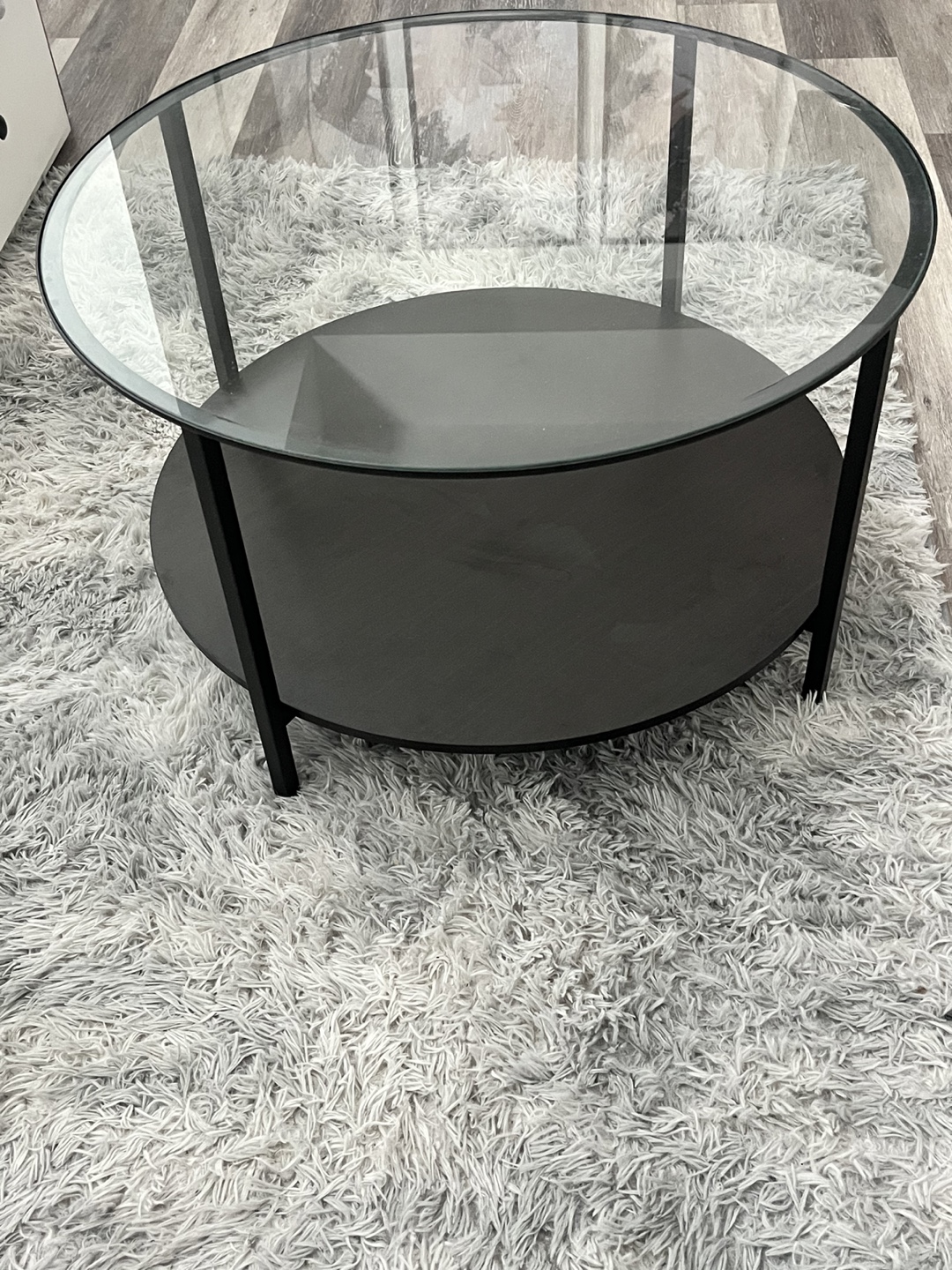 Round Glass Top Coffee Table - photo 2