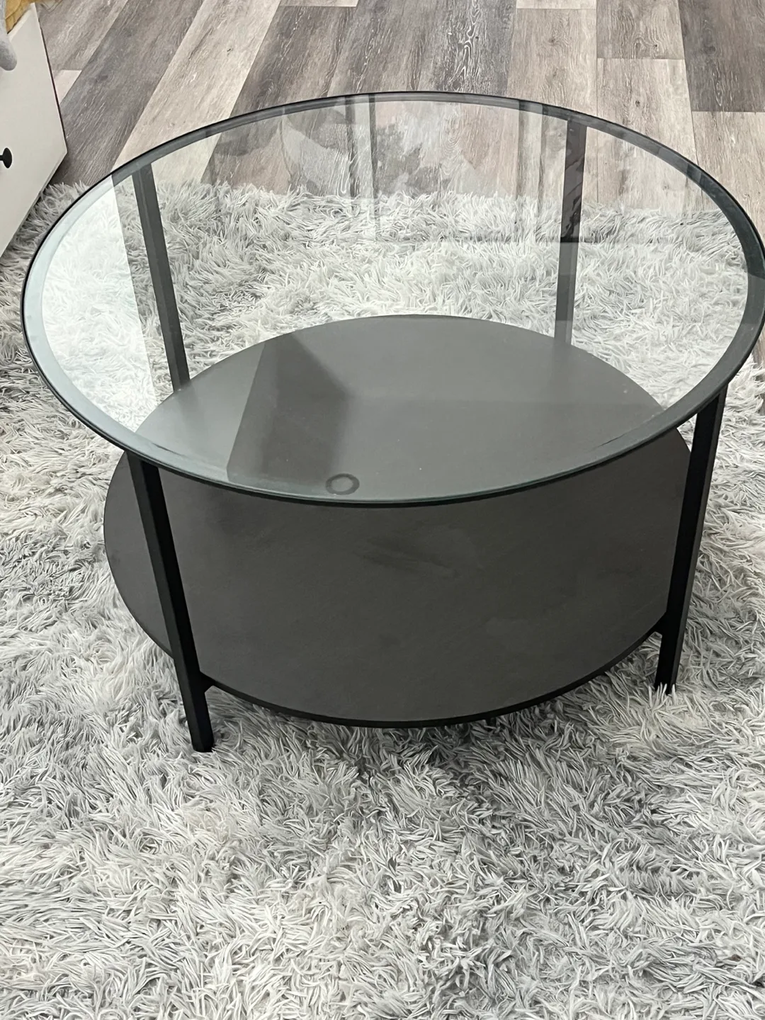 Round Glass Top Coffee Table thumbnail