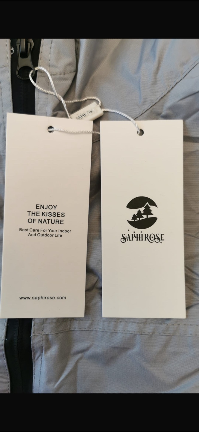 NEW! Saphirose Kids Rain Jacket - XXL - Grey - photo 4