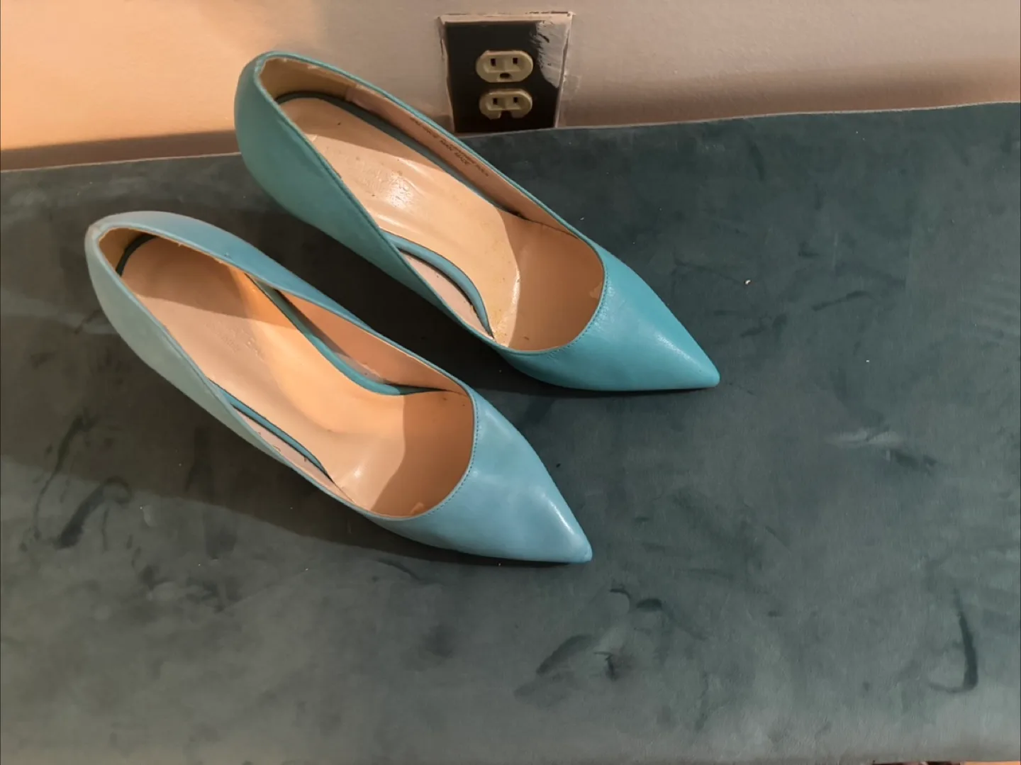 Beautiful Light Blue High Heels image indicator(2)